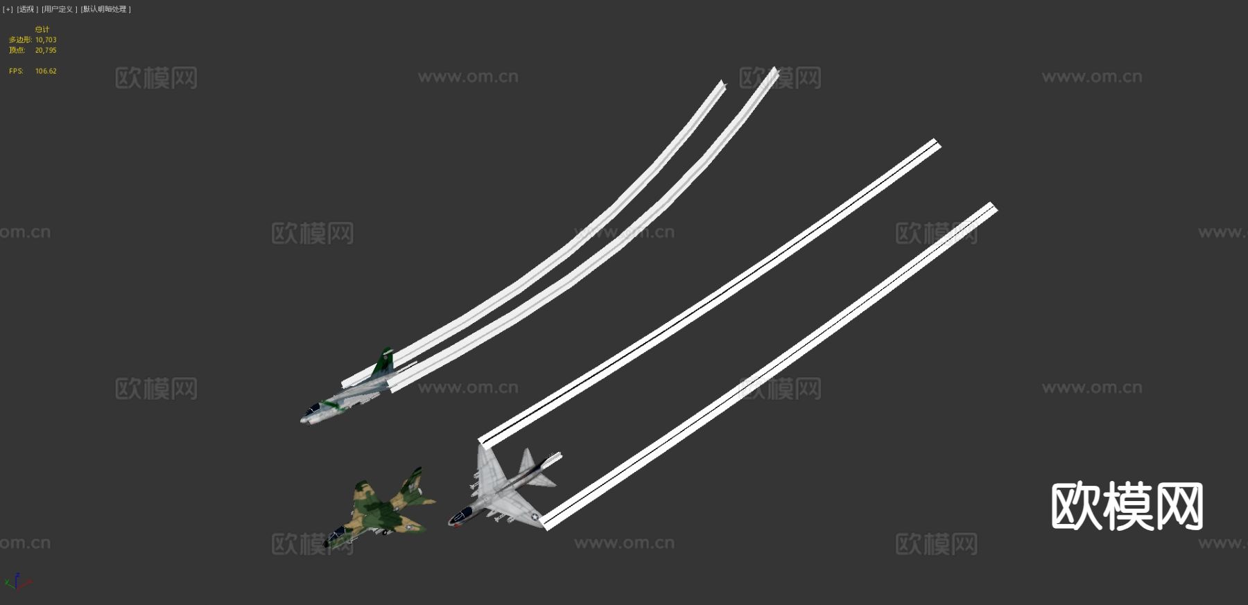 飞机 战斗机3d模型下载（渲染图3）