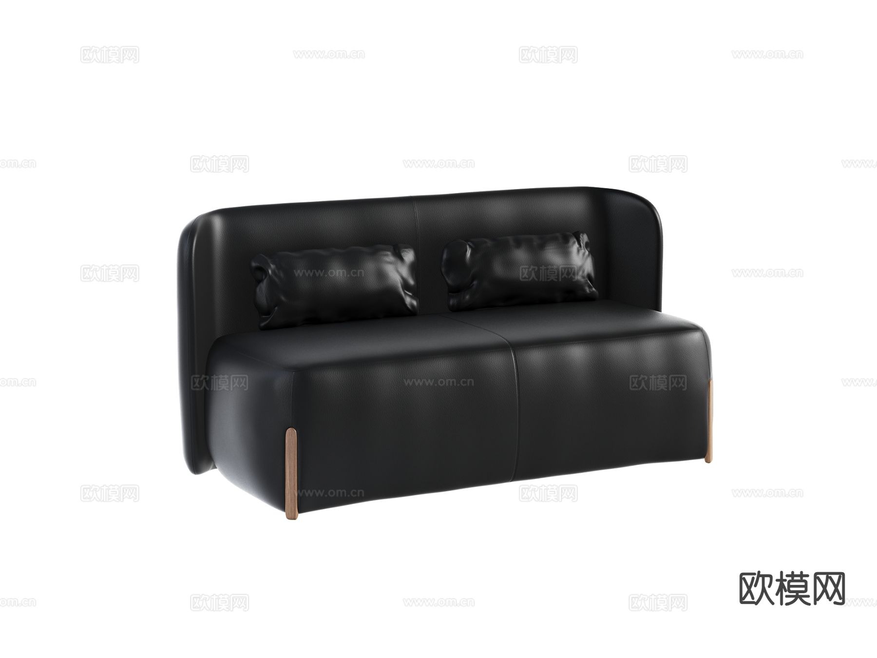 现代双人沙发3d模型下载