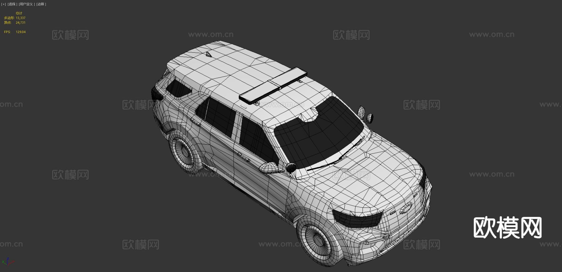 汽车 警车3d模型