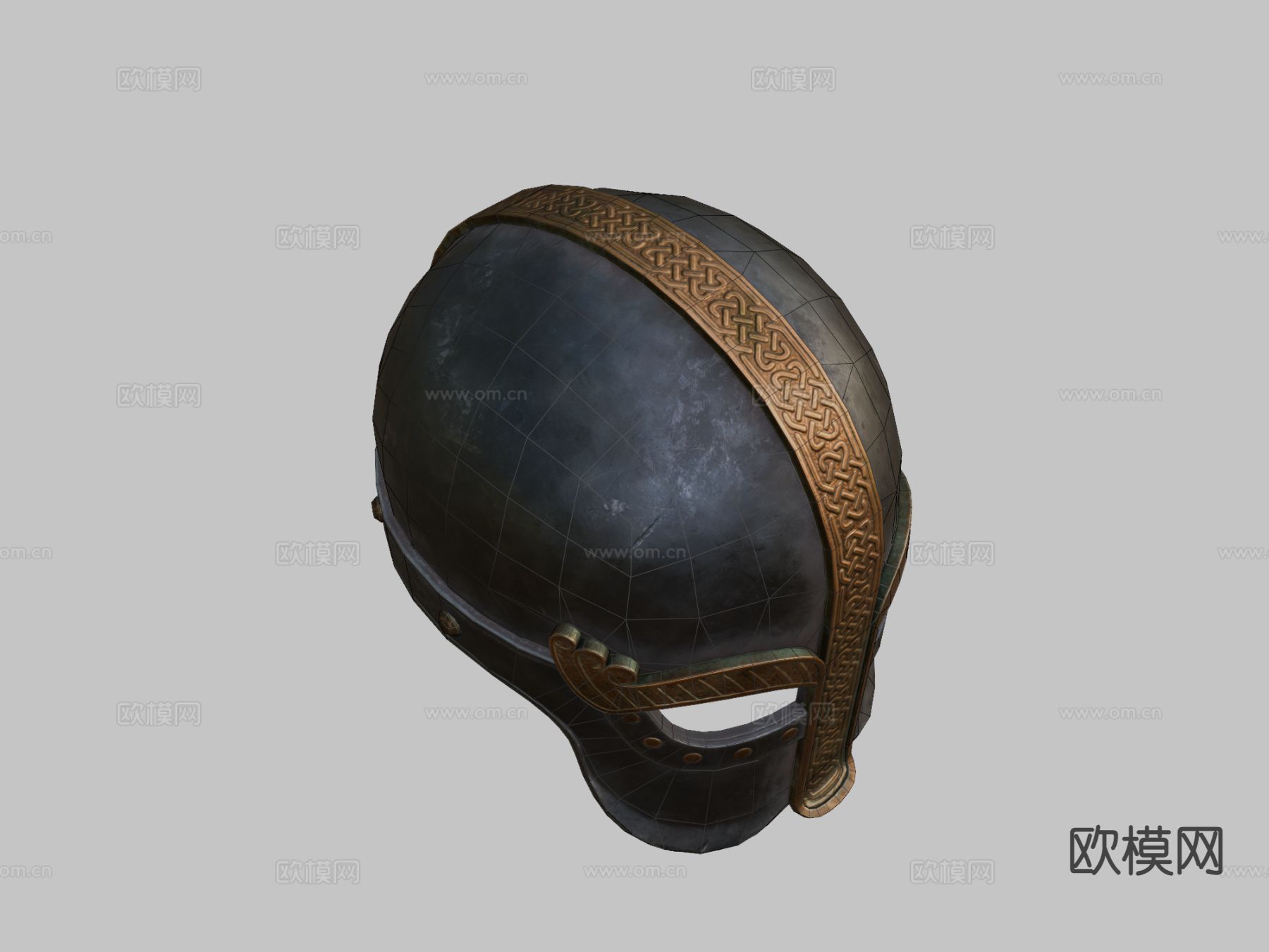 维京头盔3d模型下载（渲染图2）