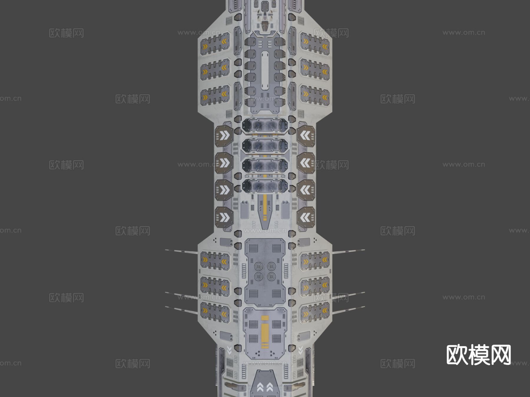 科幻飞船3d模型