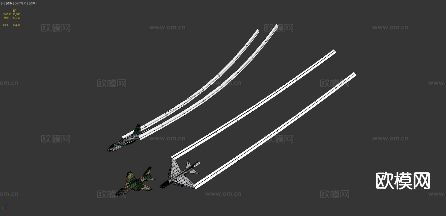 飞机 战斗机3d模型下载（渲染图8）