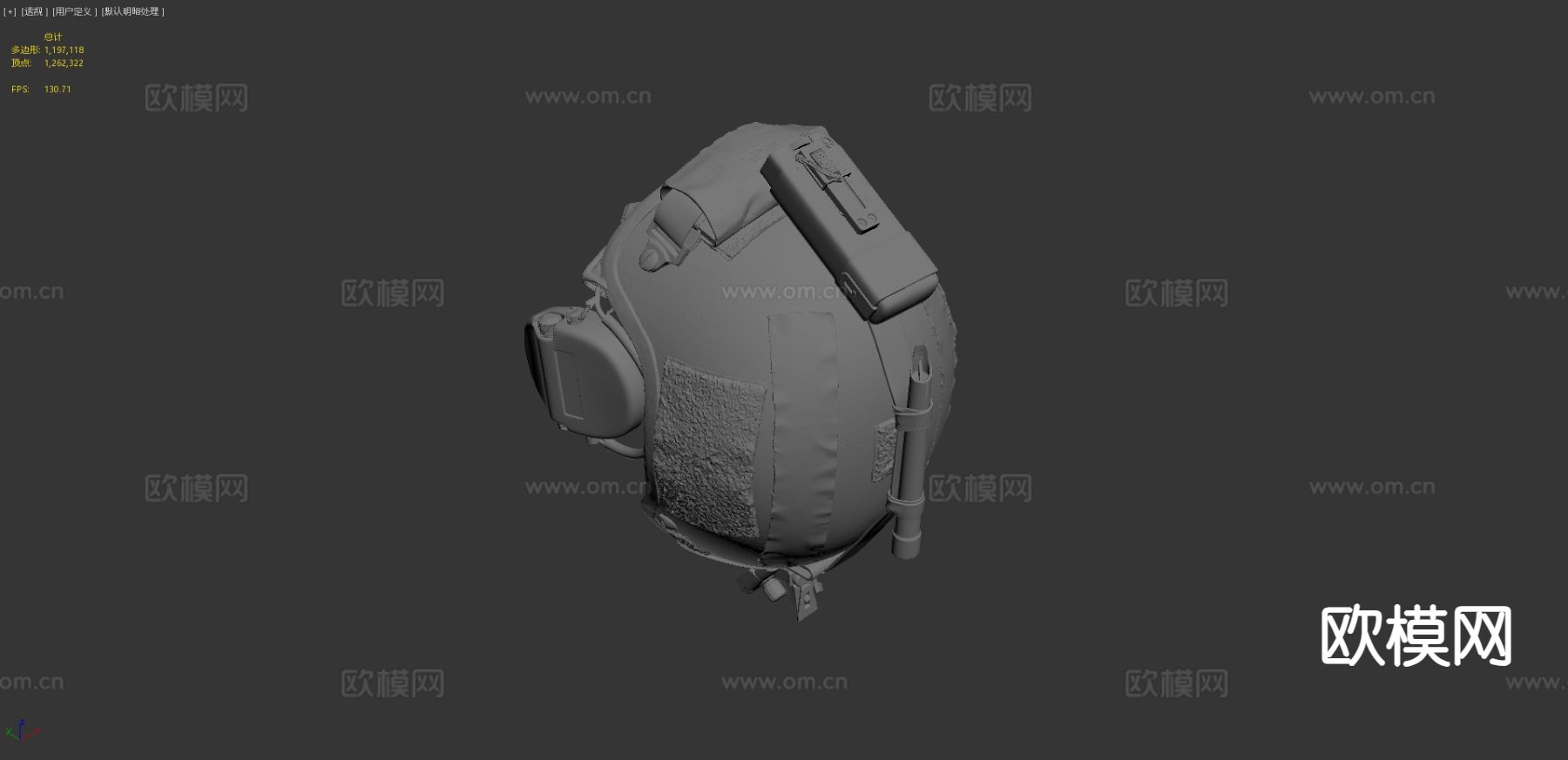 军事战术头盔3d模型