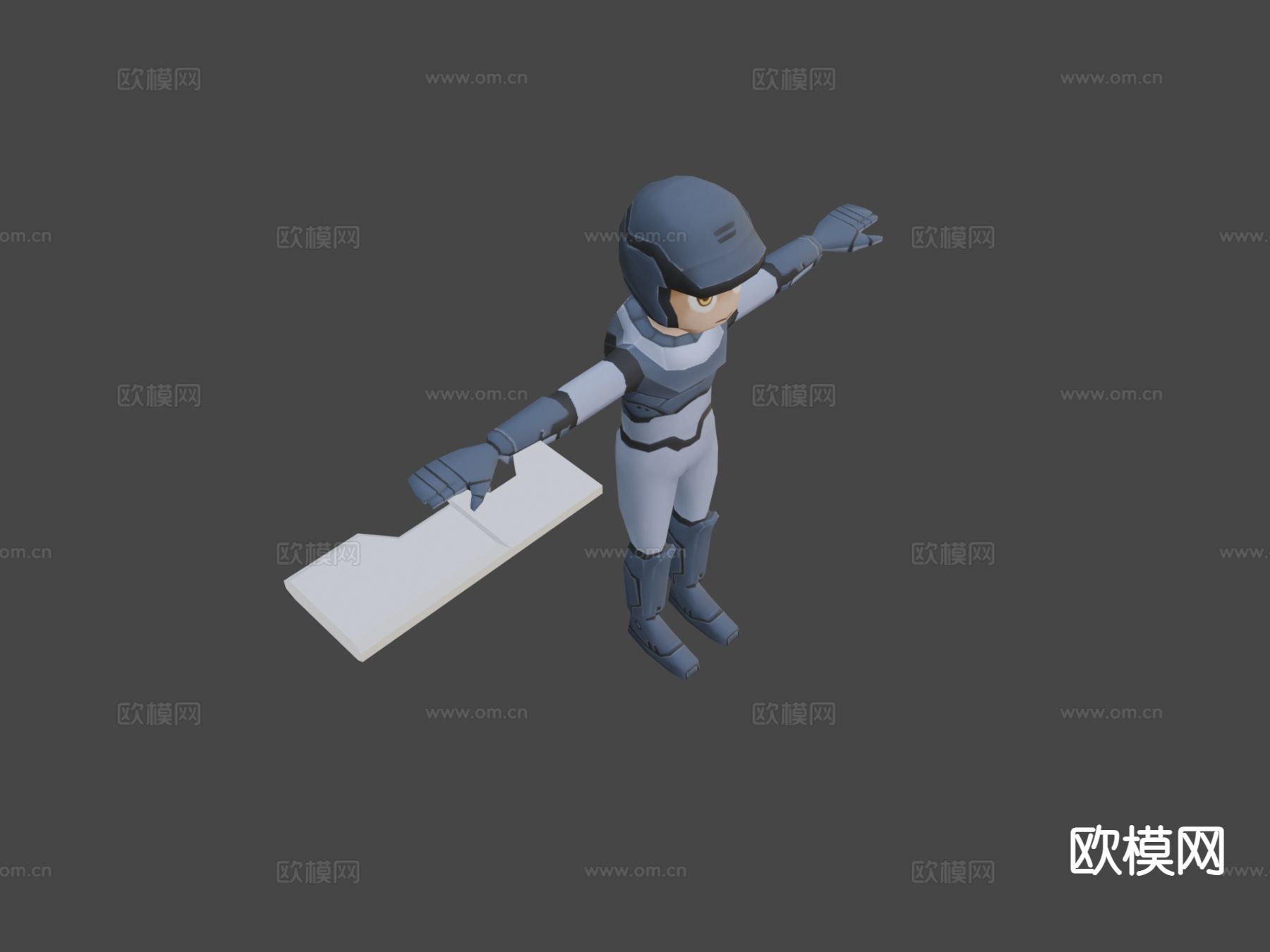 太空士兵 游戏人物3d模型