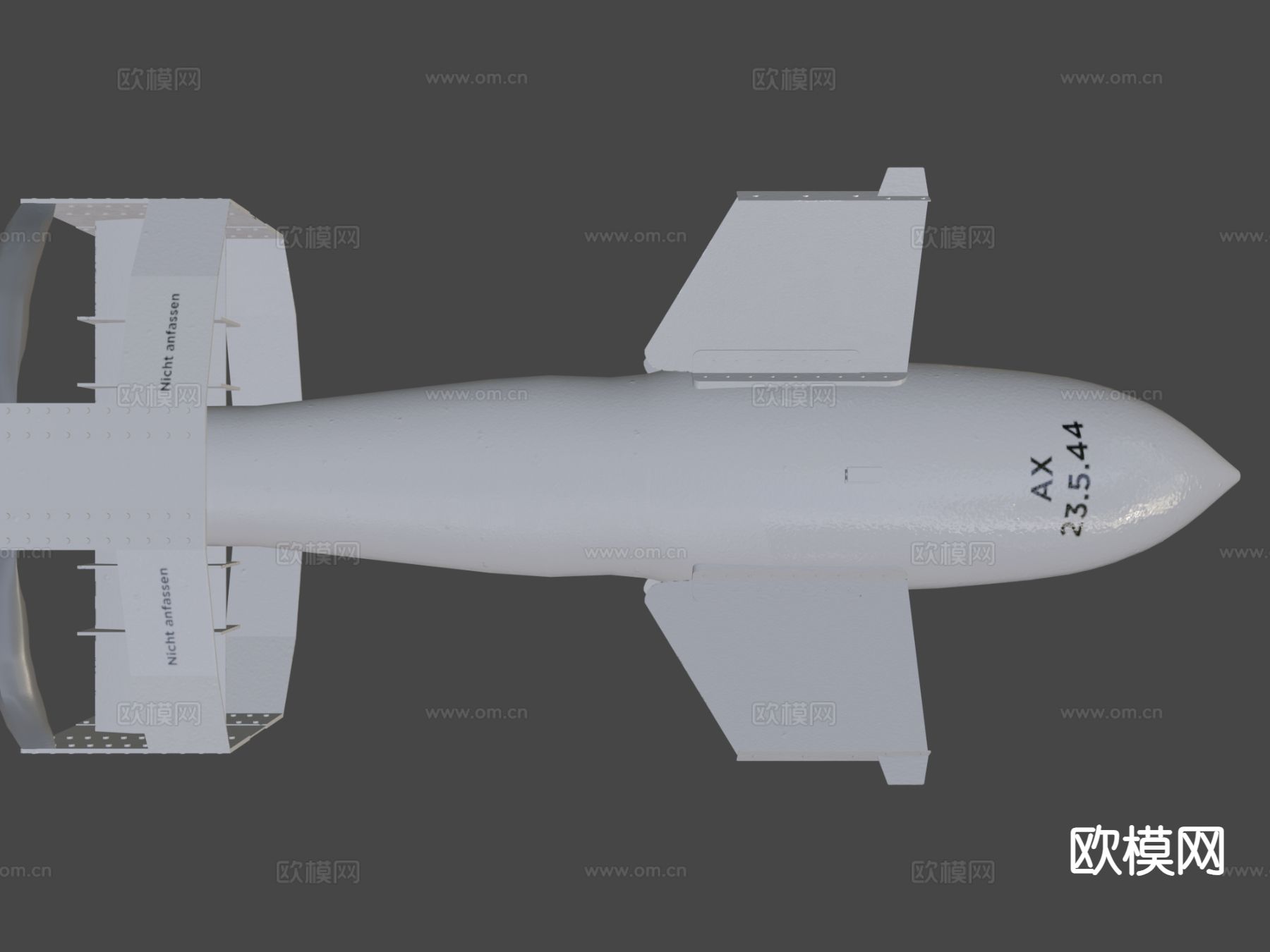 Fritz X制导炸弹3d模型