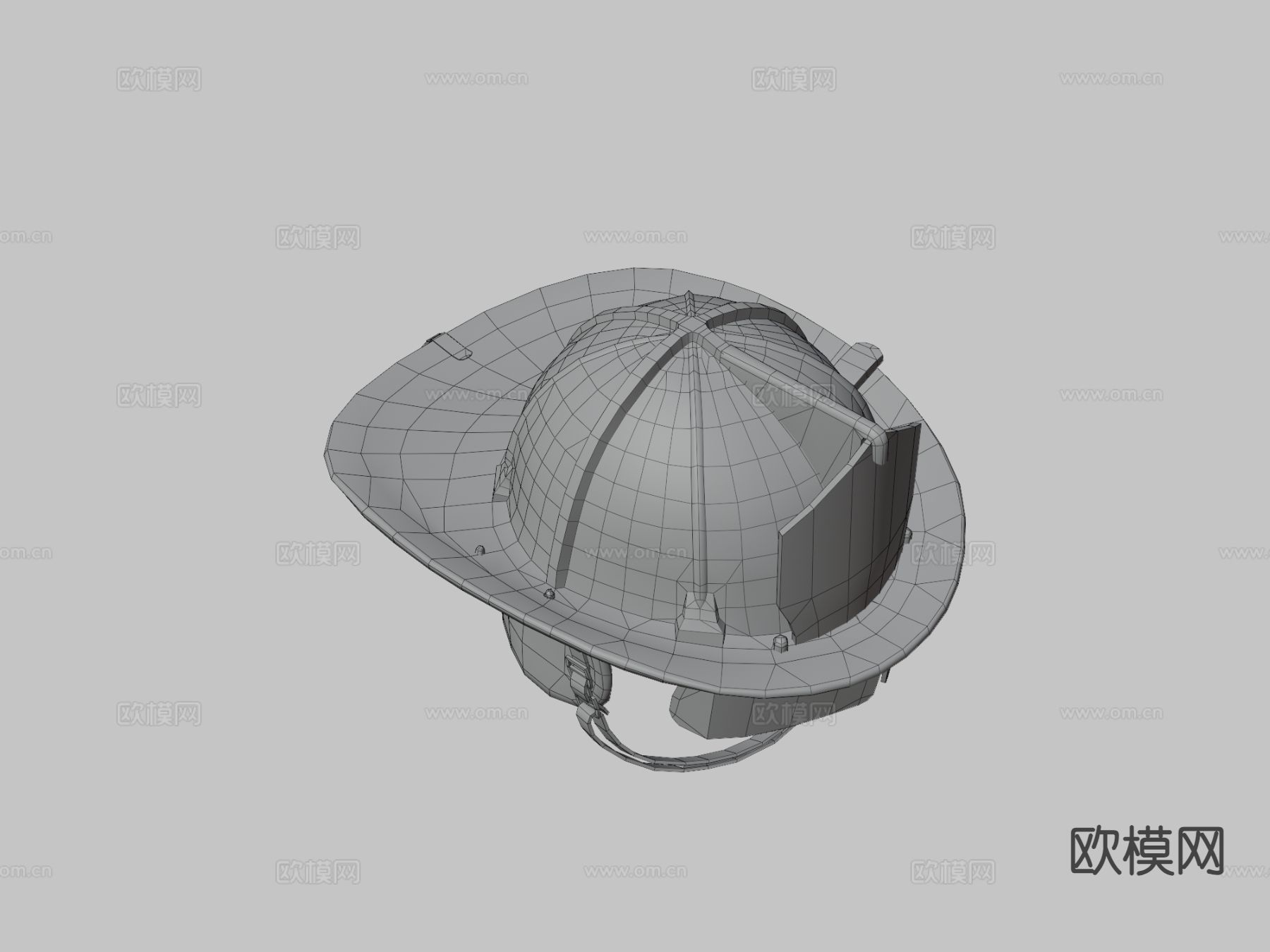 消防员头盔3d模型