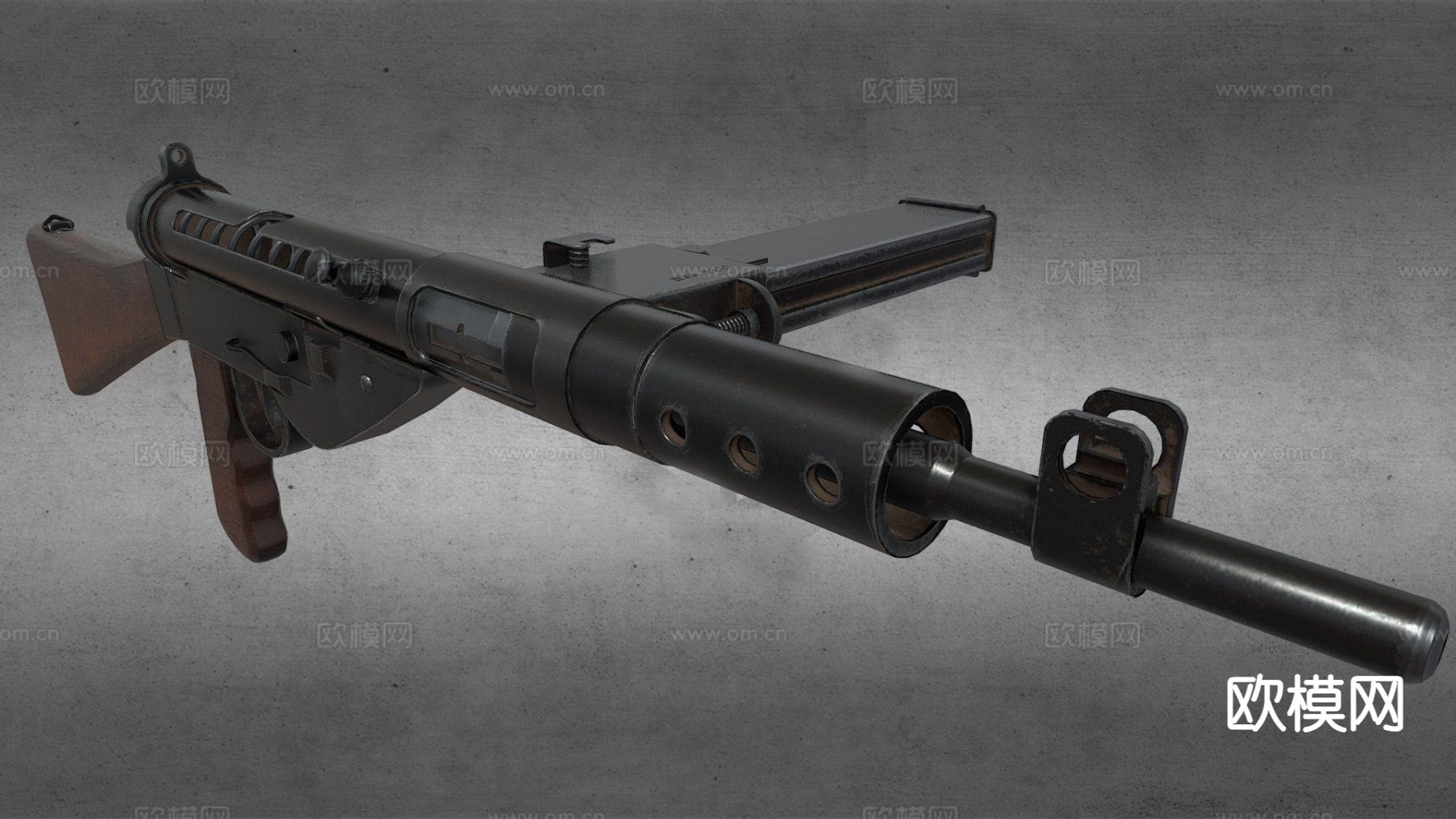 Sten MK-V 冲锋枪 枪支 枪械 武器3d模型