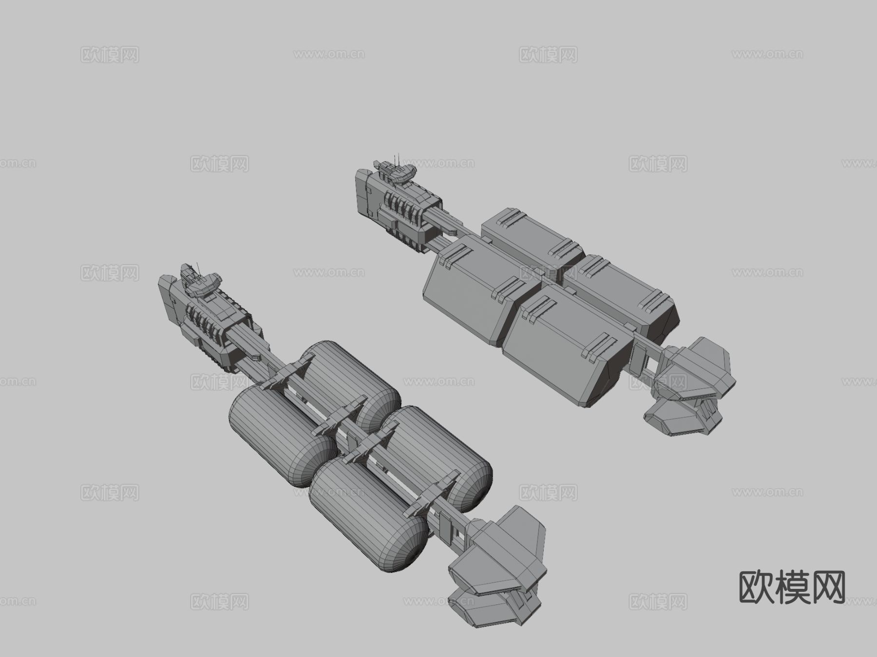 科幻运输飞船3d模型