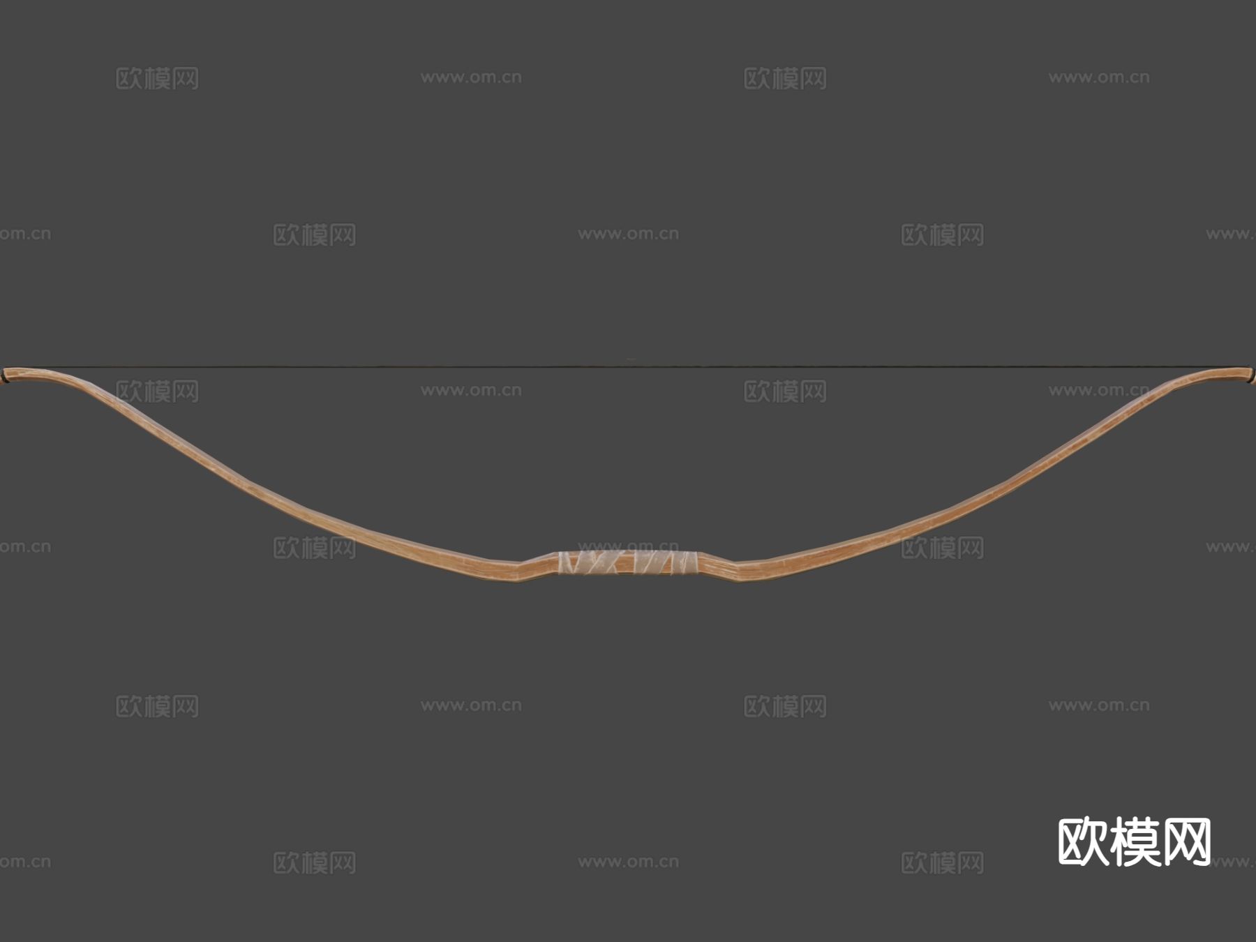长弓 弓箭 游戏道具3d模型
