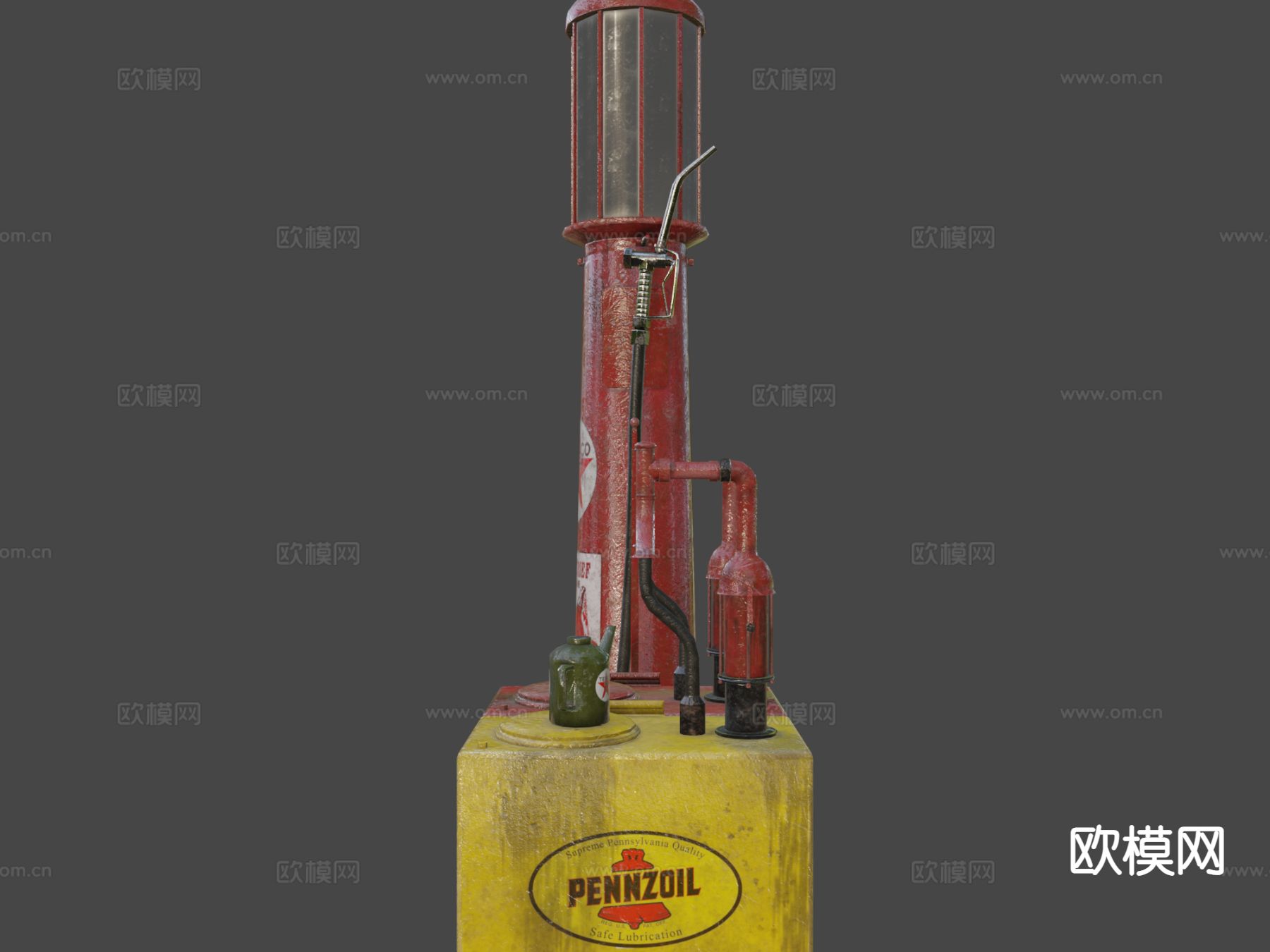 燃气泵 油泵站3d模型下载（渲染图8）