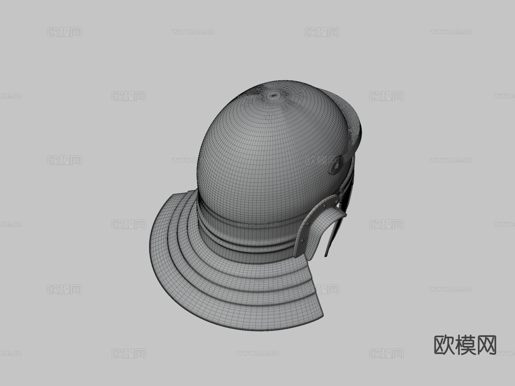 意大利式头盔 钢盔3d模型