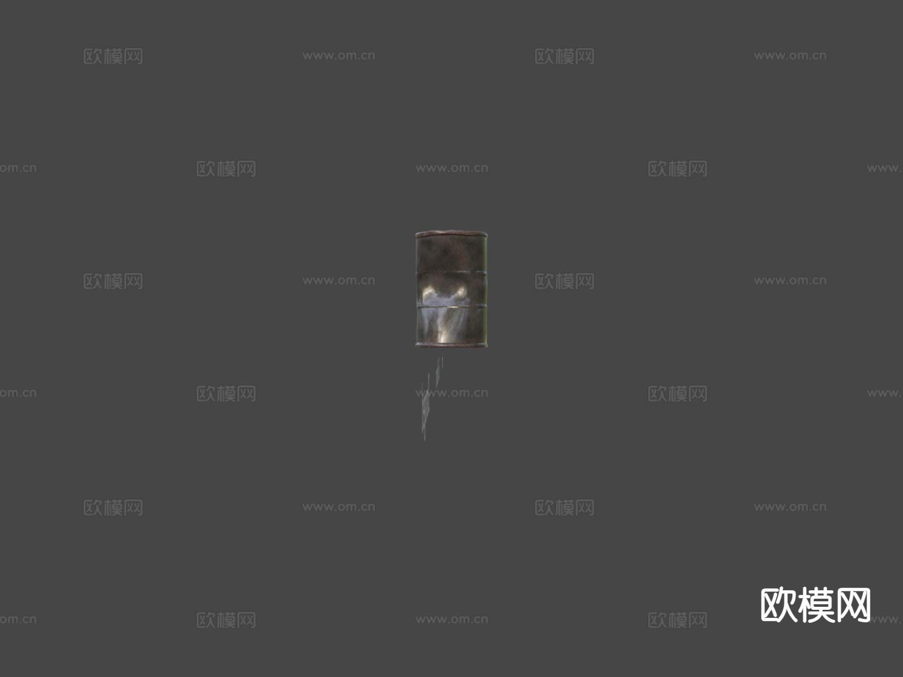 200L油桶 汽油桶 原料桶3d模型下载（渲染图9）