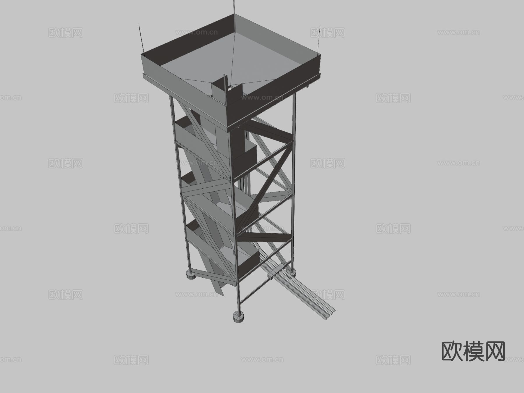 守卫塔 信号塔3d模型