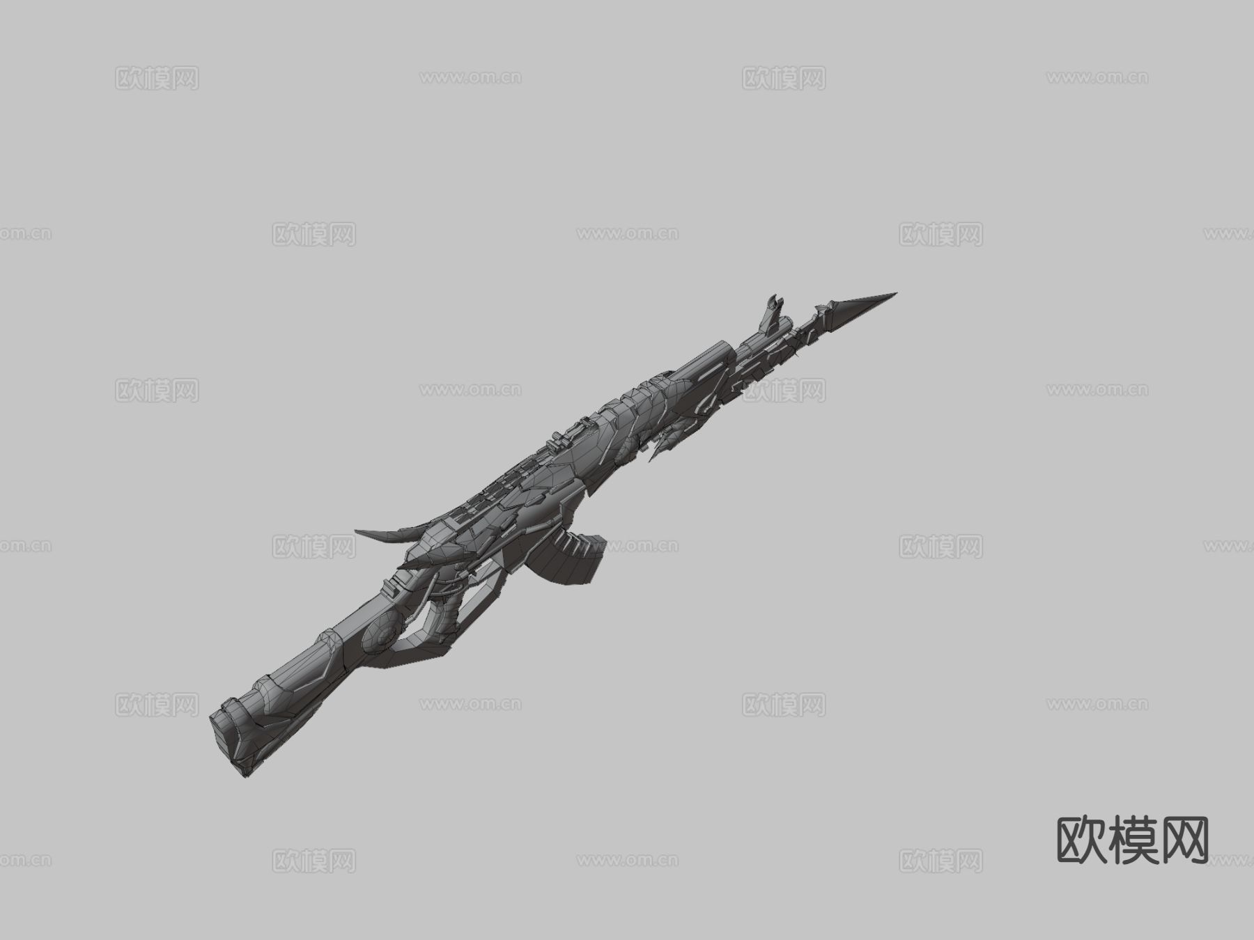 Ak47火乌鸦 武器3d模型