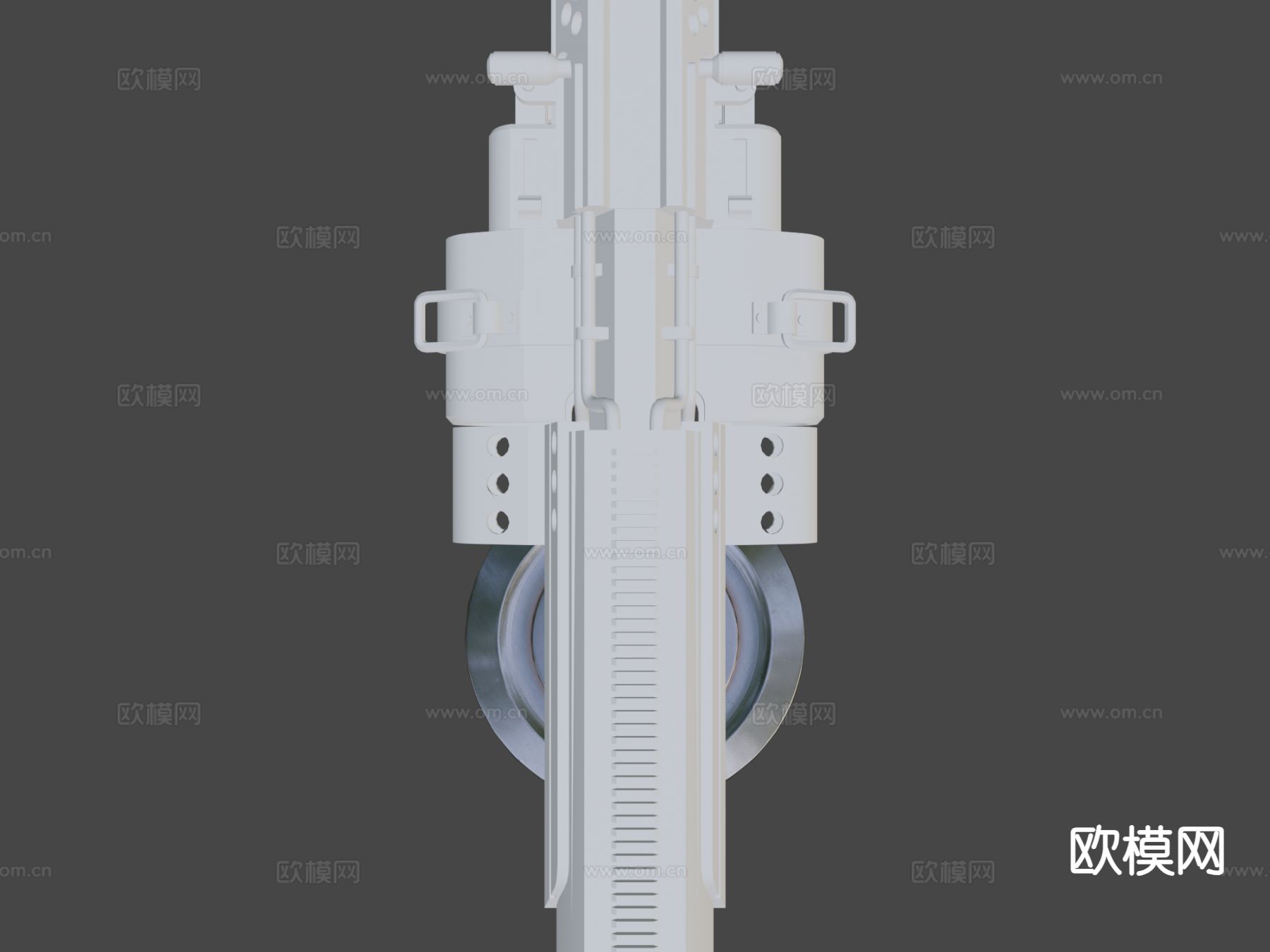 科幻手枪 游戏武器3d模型