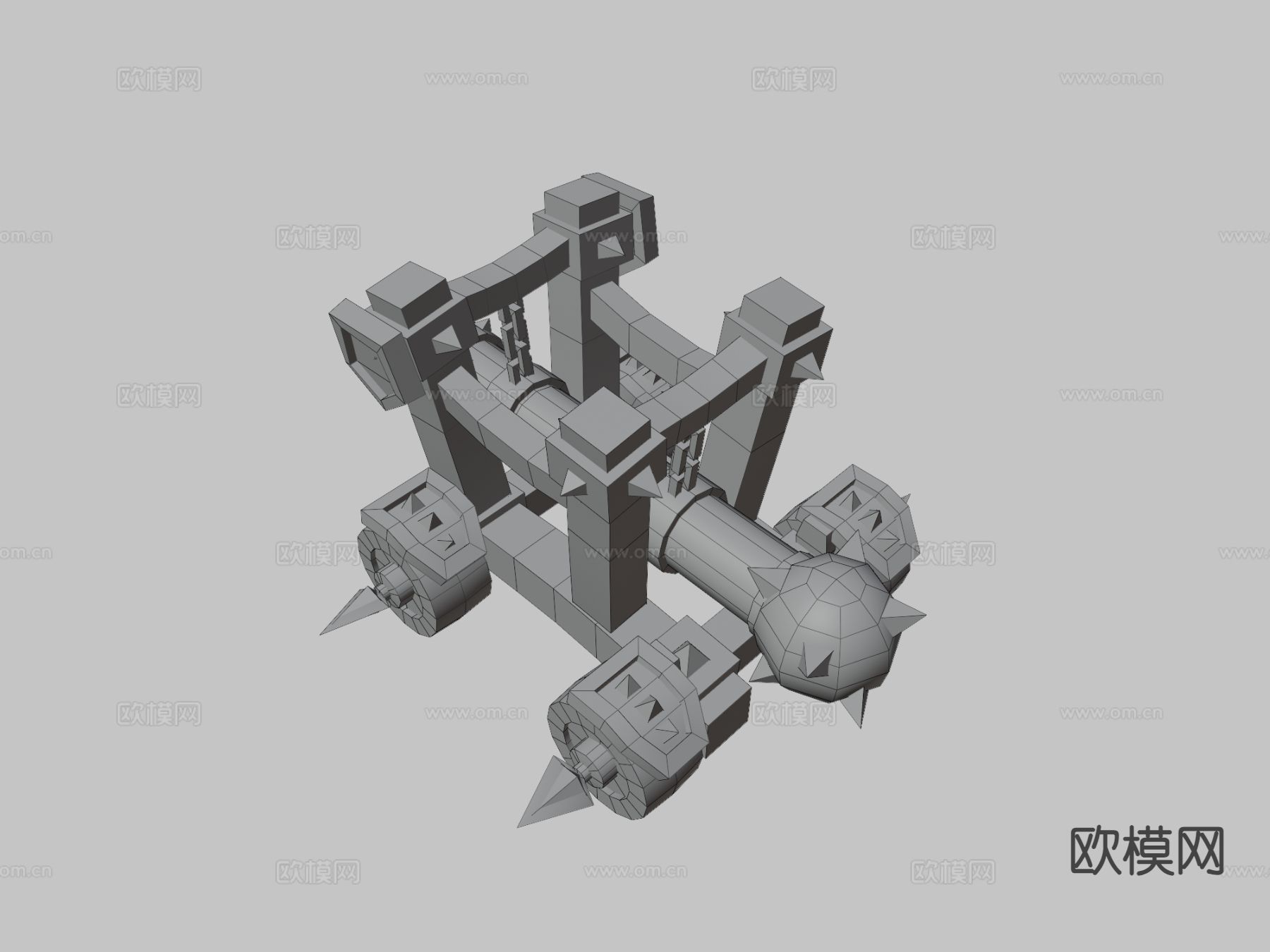 战争机器 攻城槌 动漫道具3d模型