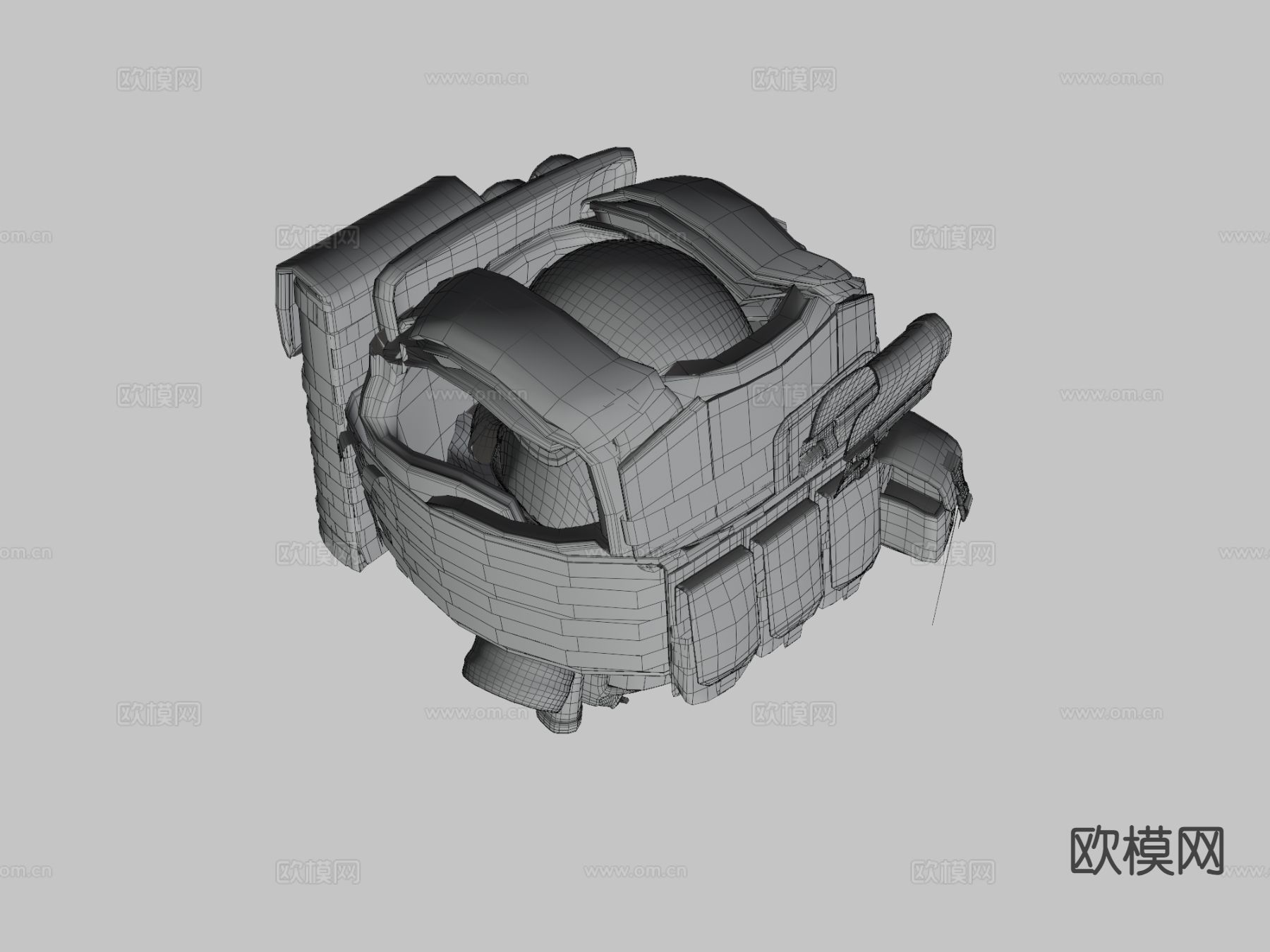 军事反恐装甲角色3d模型