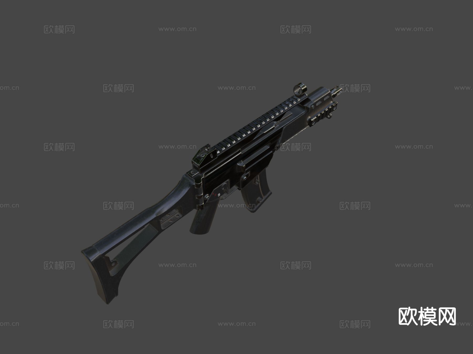 G36C 突击步枪 枪支 武器3d模型