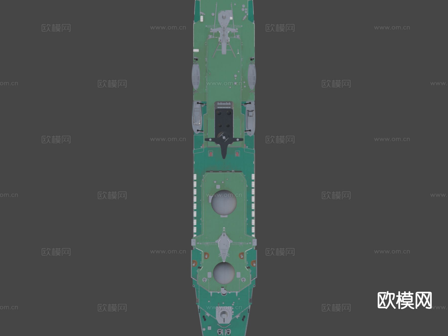 情报船 护卫舰 军舰 巡逻航3d模型