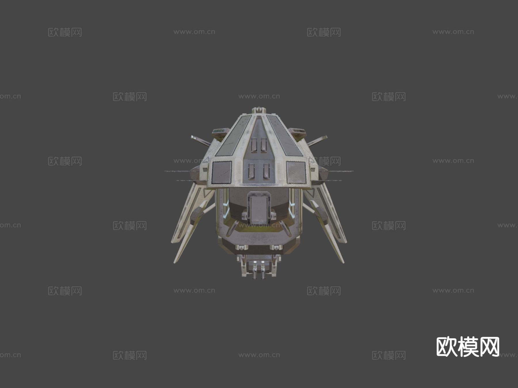 太空船战舰3d模型