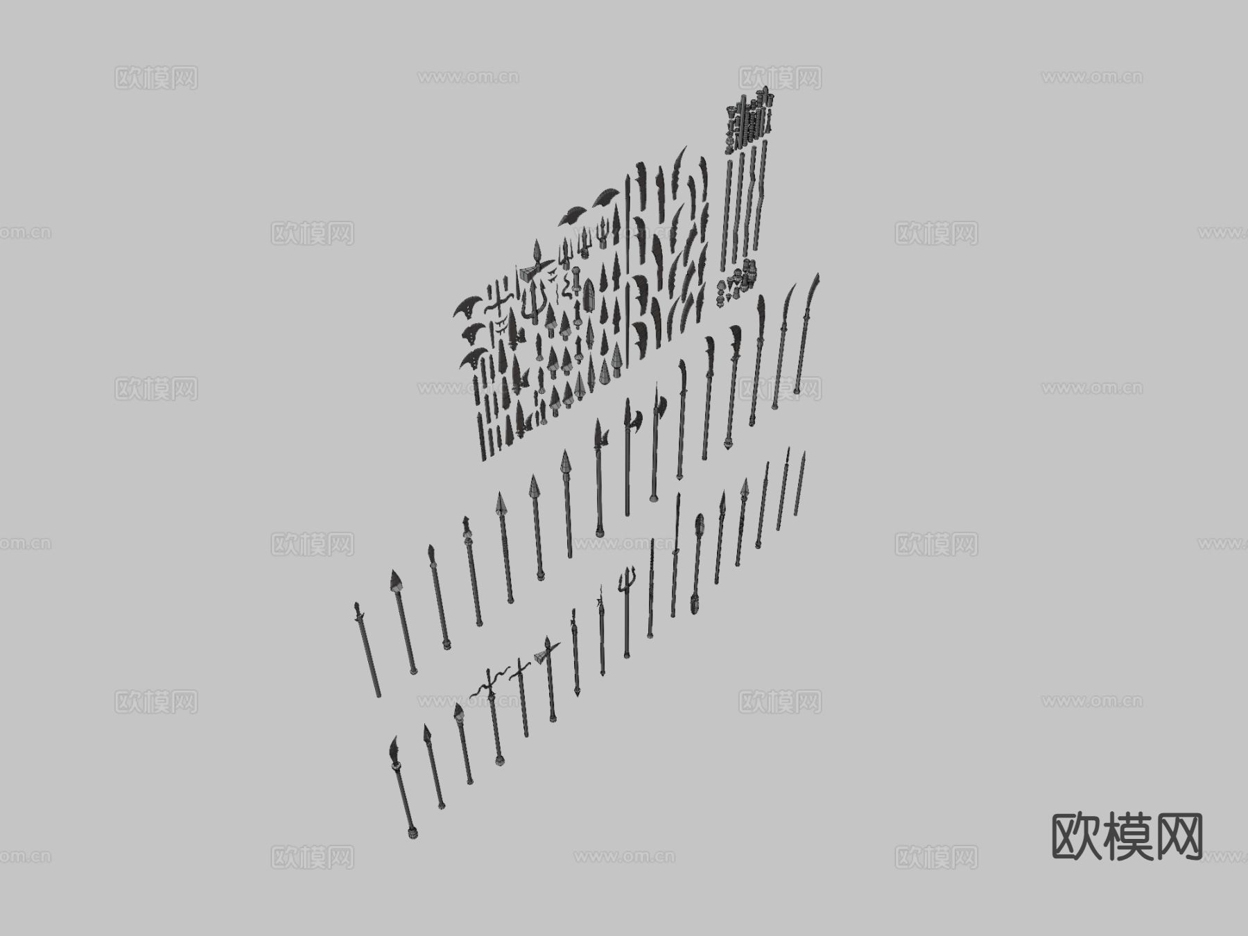 冷兵器武器包 冷兵器3d模型