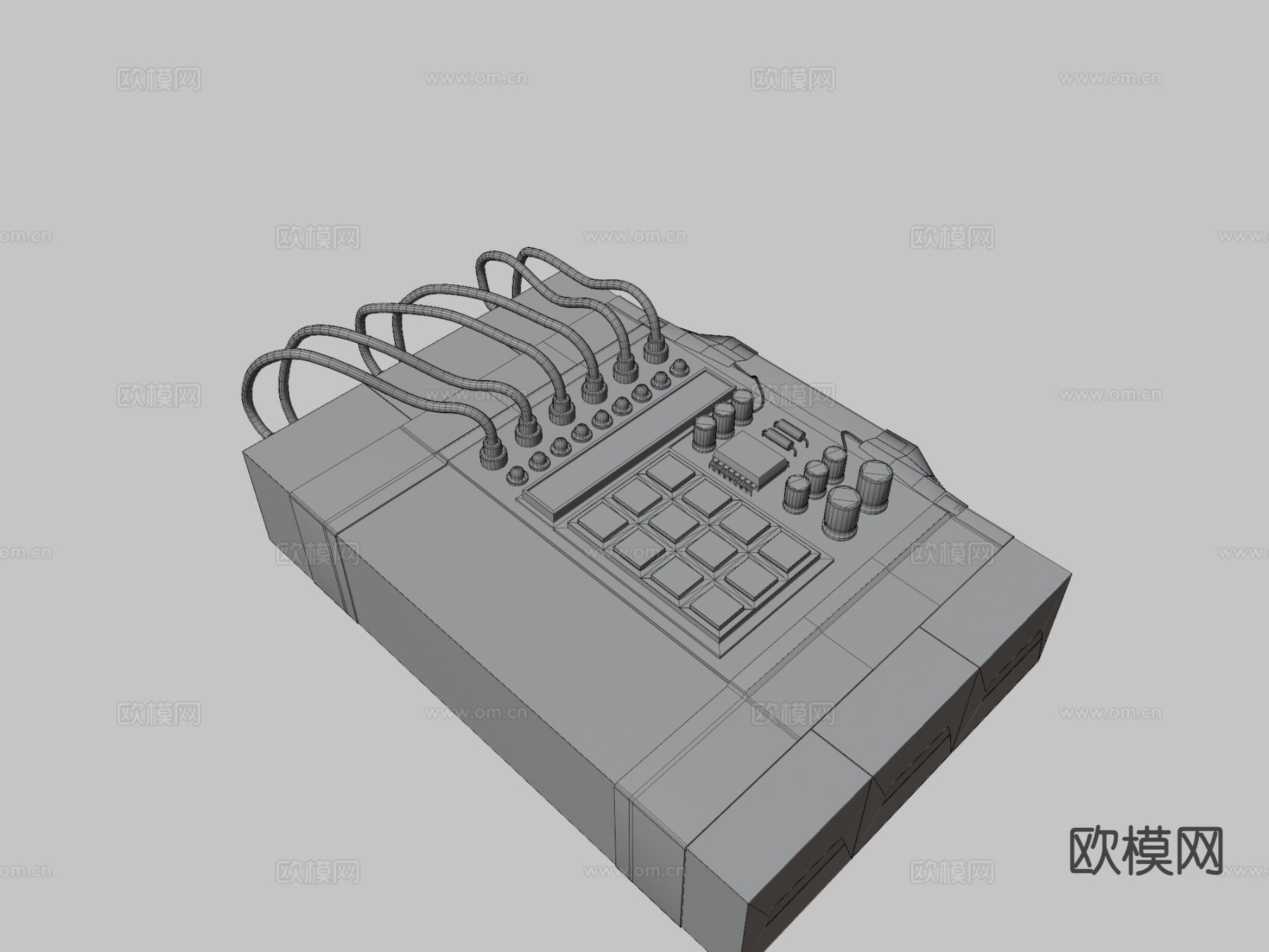 C4炸药 雷管3d模型