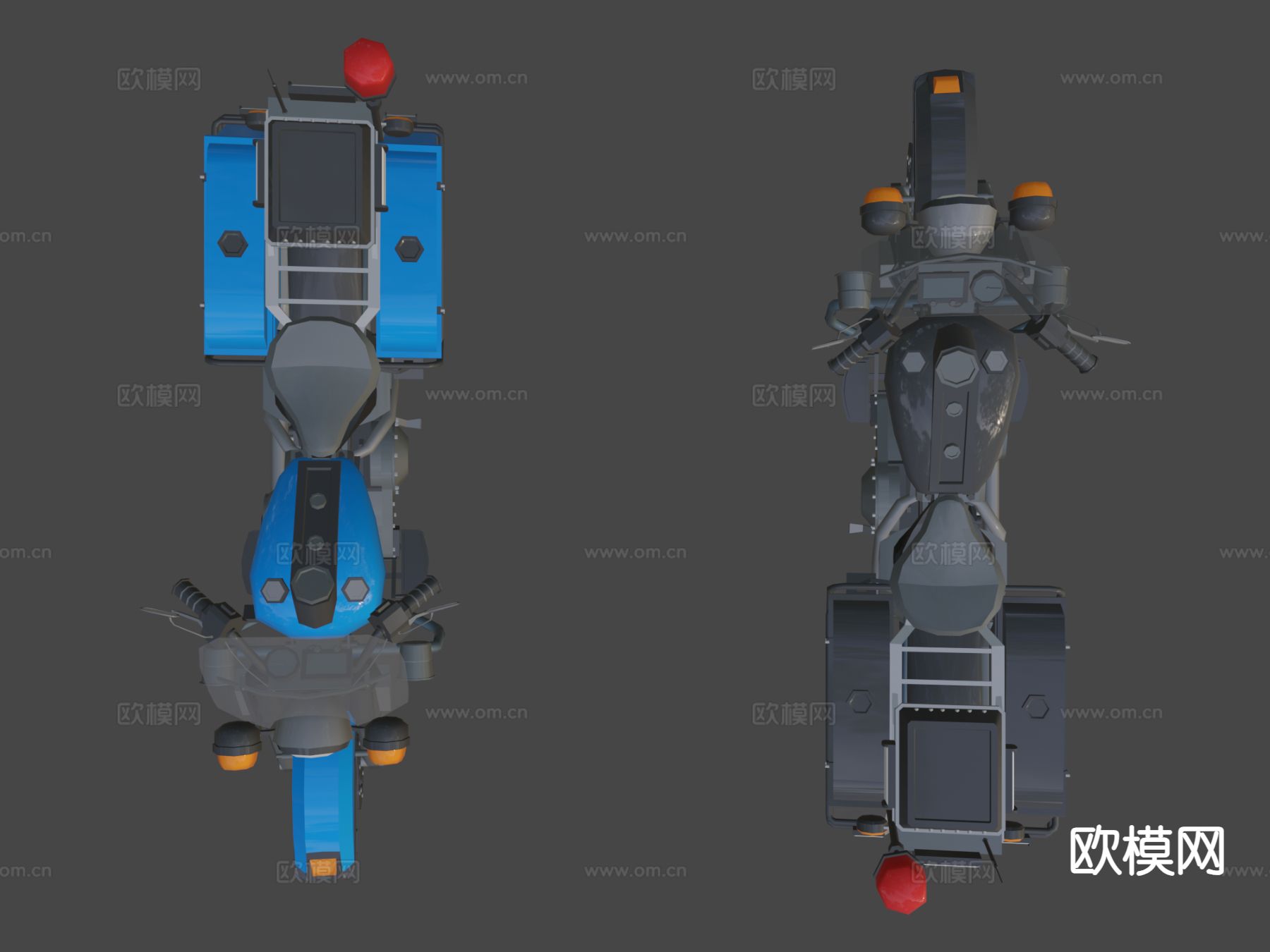 摩托车 机车3d模型