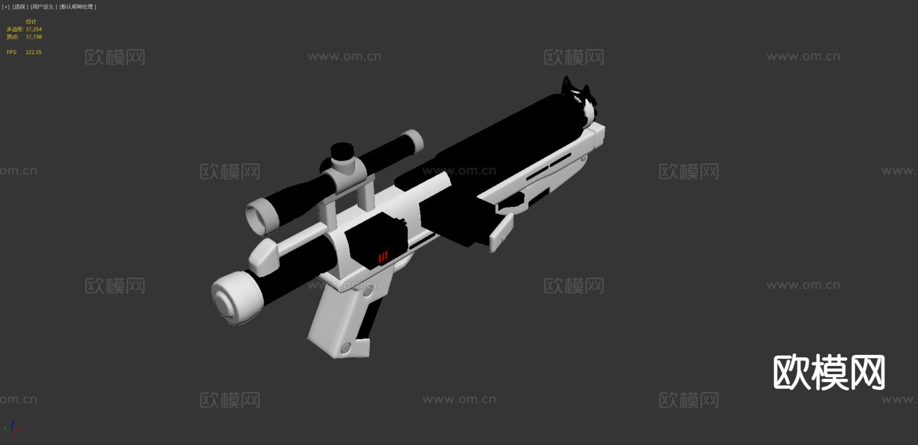 第一秩序风暴兵爆破枪3d模型