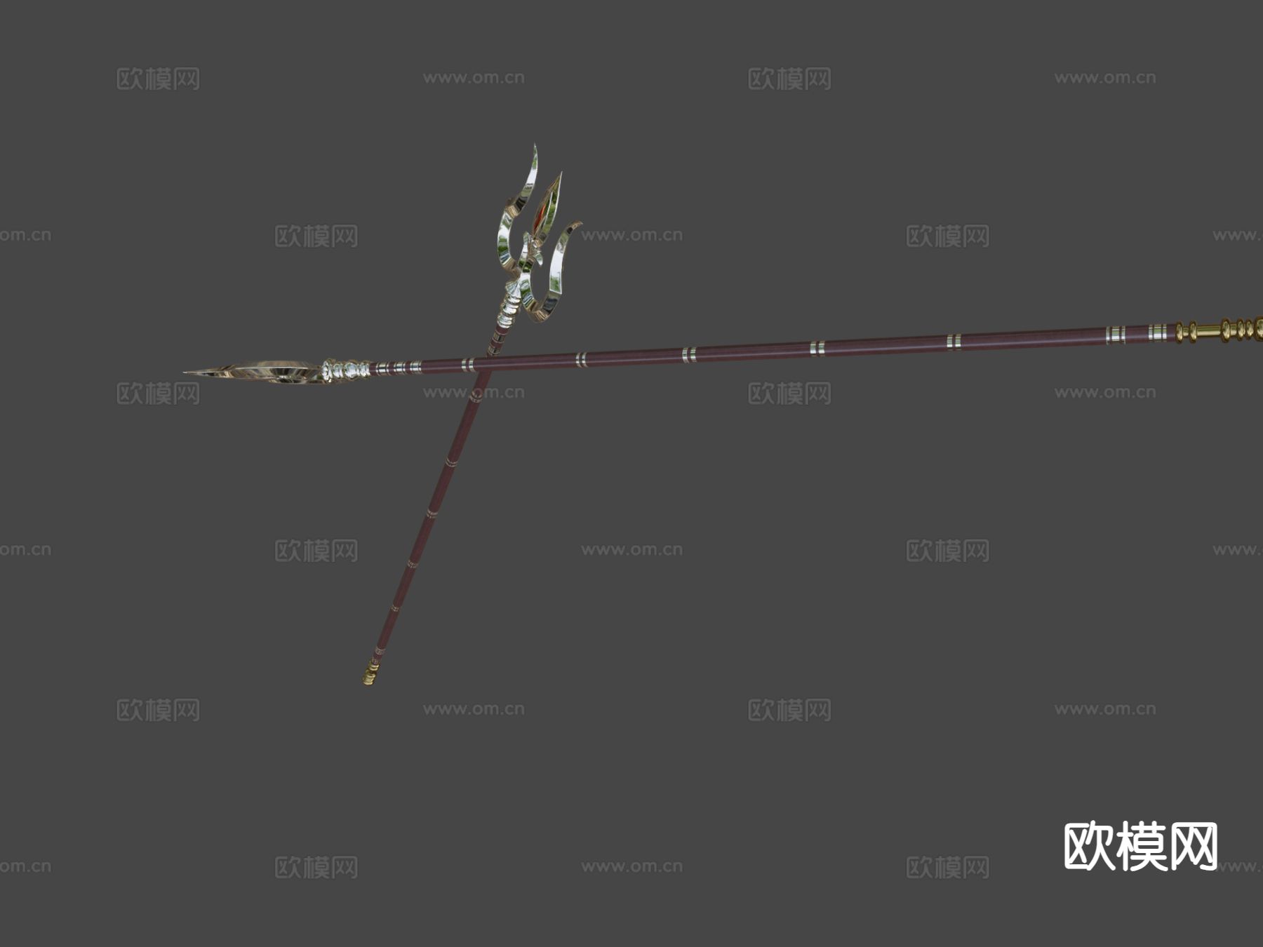 三叉戟3d模型