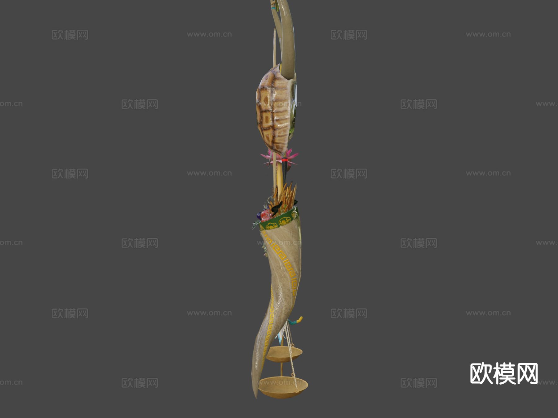 动漫道具 古希腊神器包3d模型下载（渲染图8）