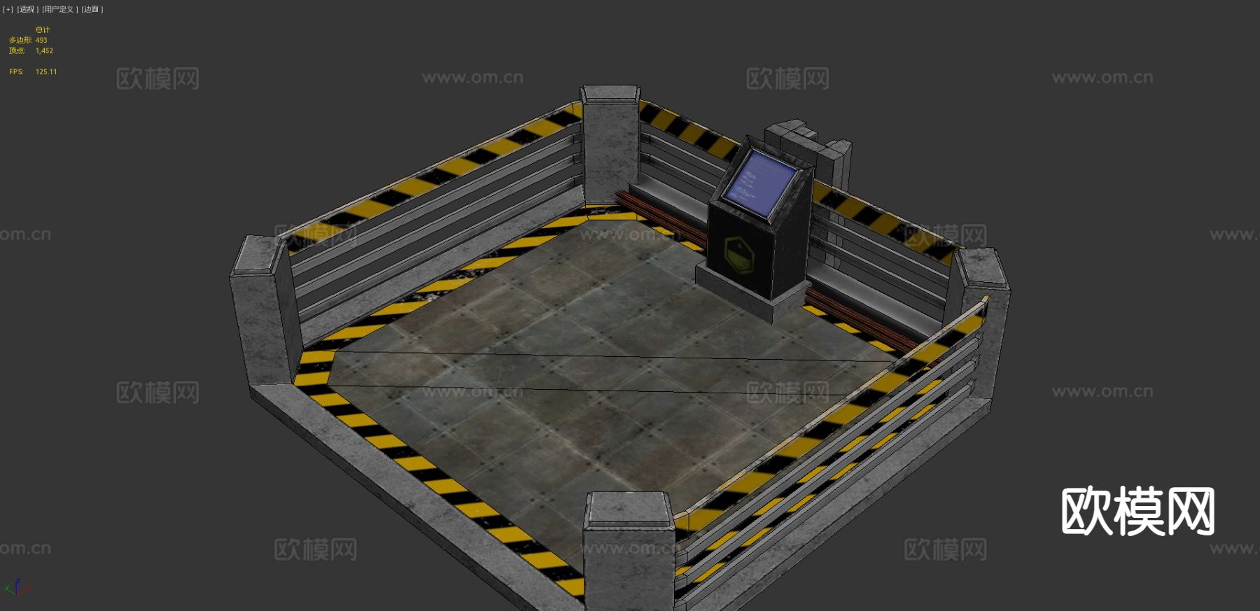 升降机-电梯3d模型下载（渲染图4）