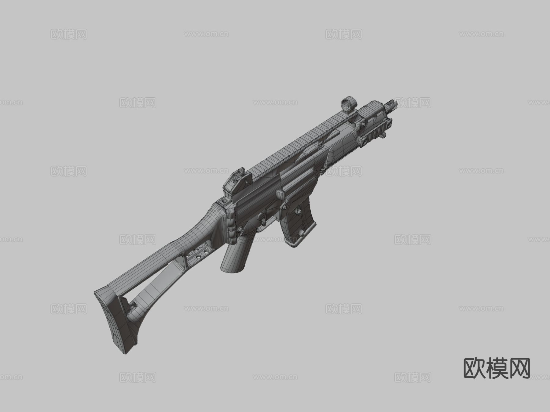 G36C 突击步枪 枪支 武器3d模型