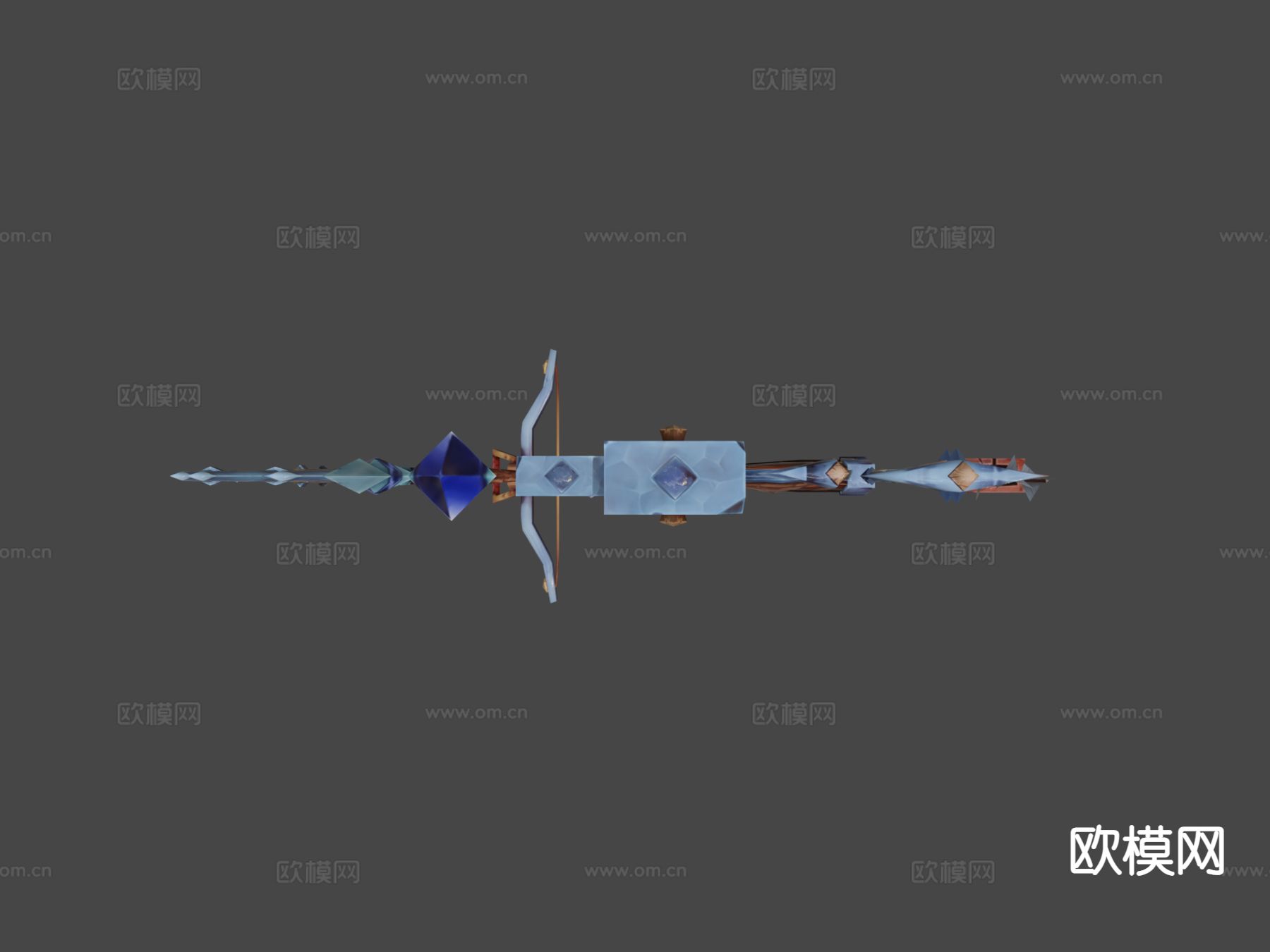 游戏武器 动漫道具 长矛 刀剑3d模型