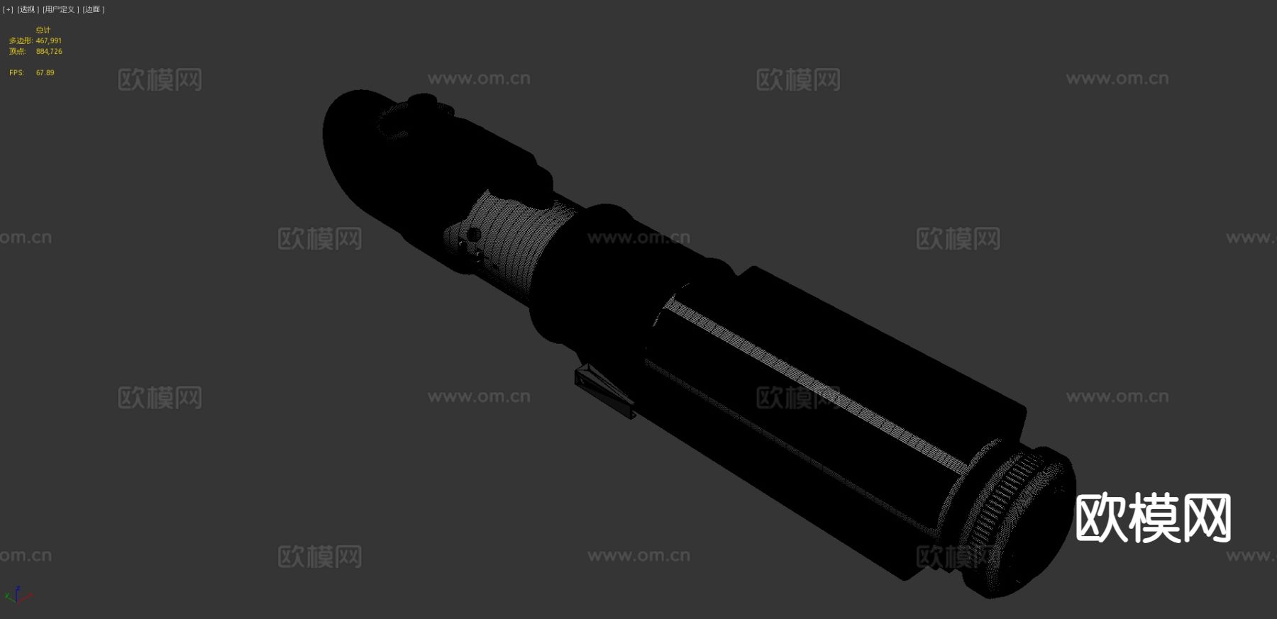 红点瞄准镜 倍镜3d模型