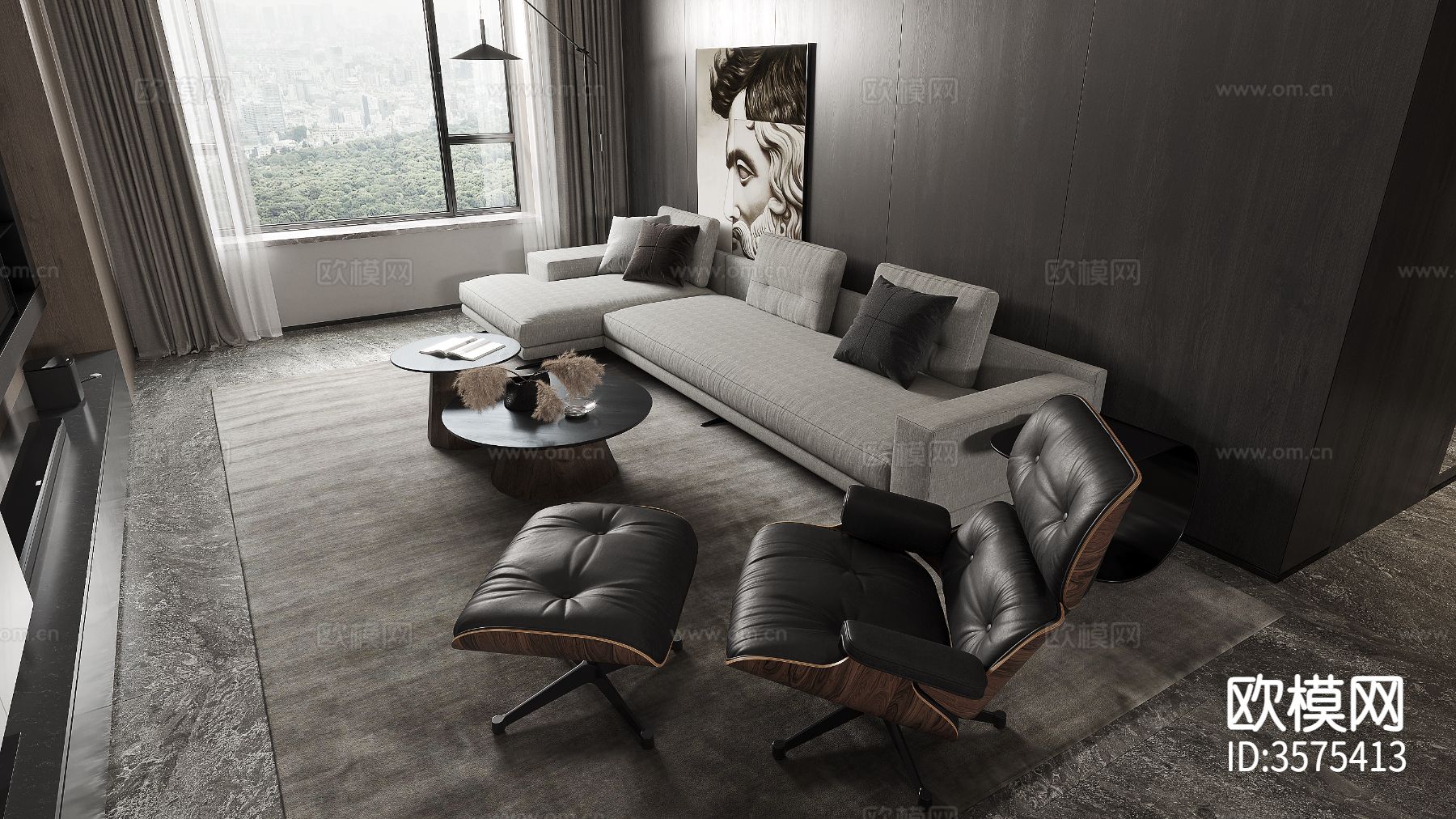 极简客餐厅装修效果图下载（渲染图2）