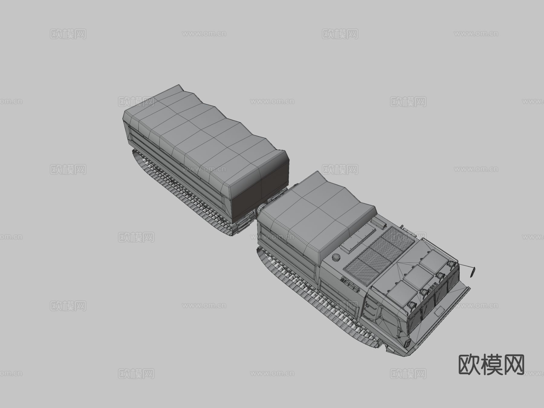 工程车 运输车 军车3d模型