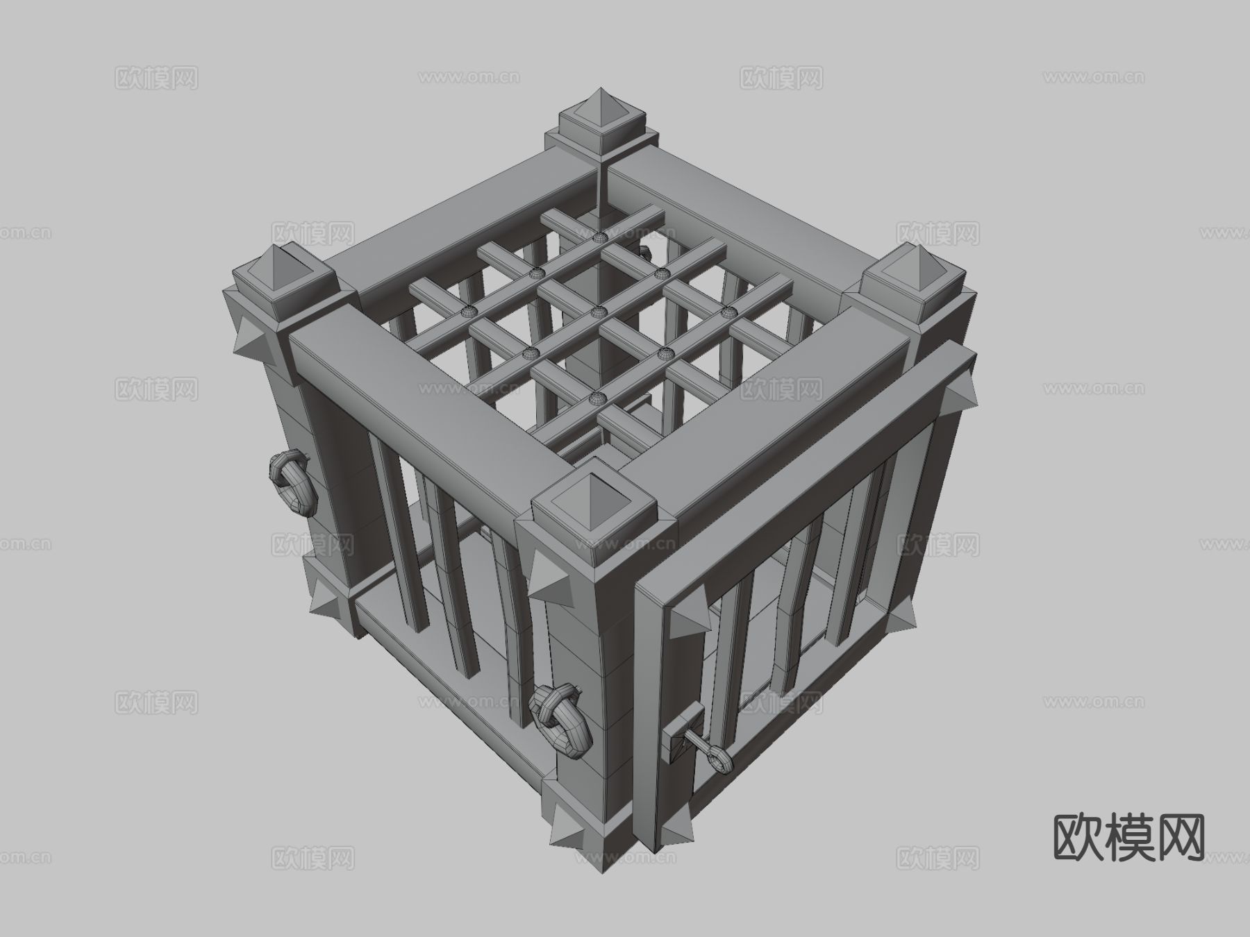 卡通笼子3d模型