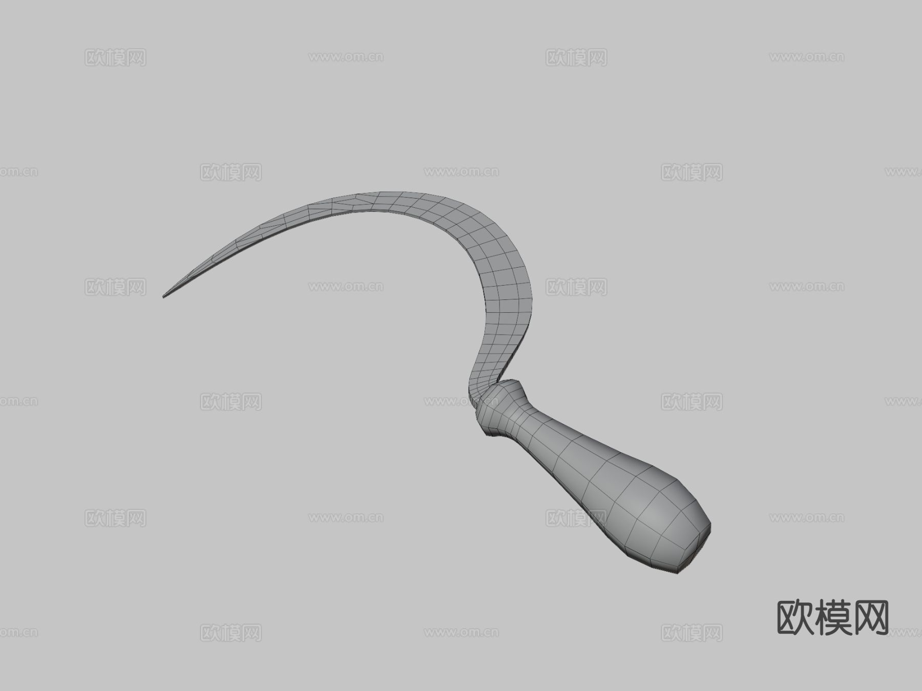 农用镰刀 弯刀3d模型