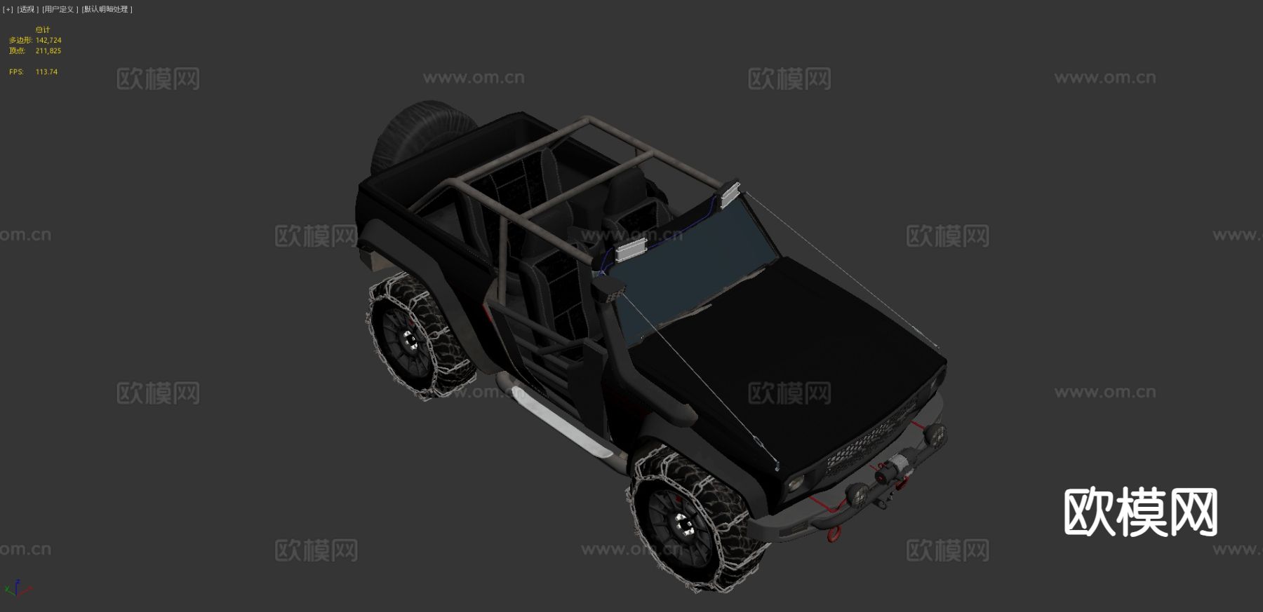 汽车 吉普车 越野车3d模型