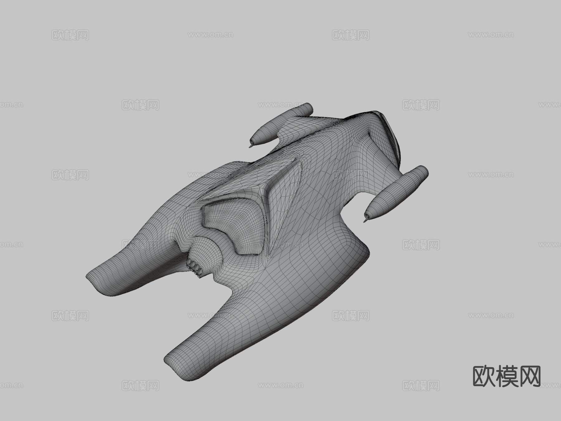 外星重型 突击战斗机3d模型