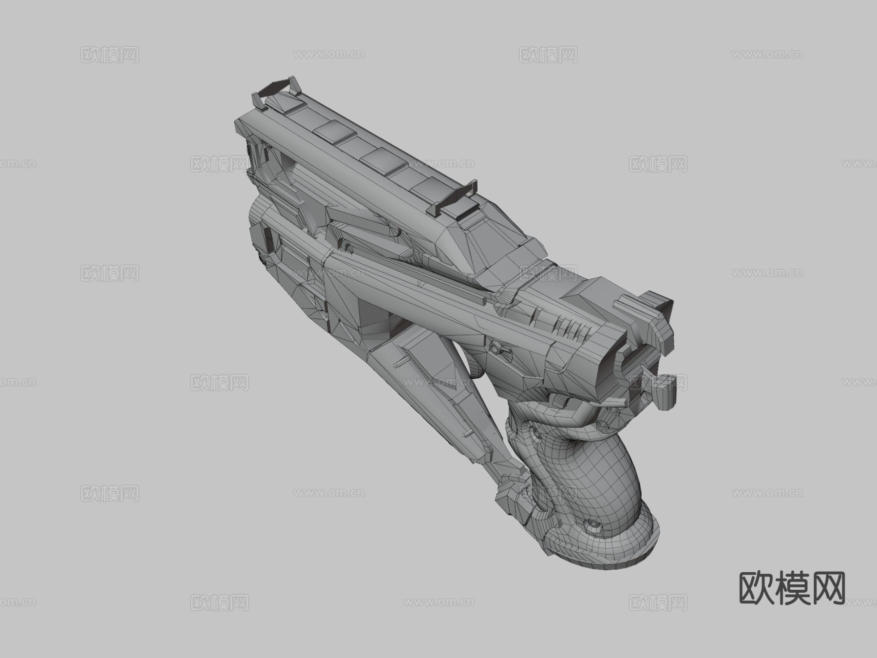 Sci-Fi爆能枪 游戏武器3d模型