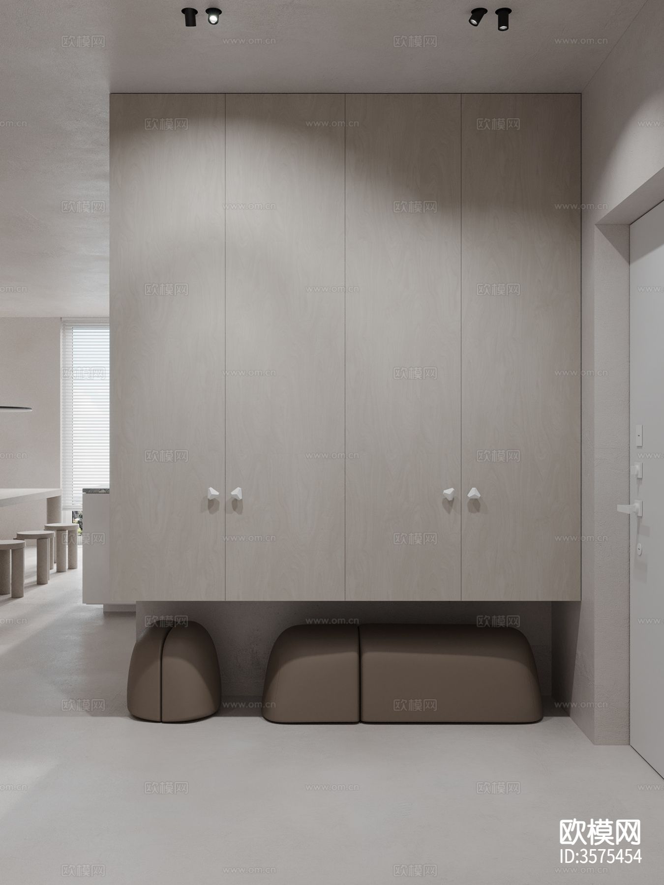 现代极简风客餐厅装修效果图下载（渲染图10）