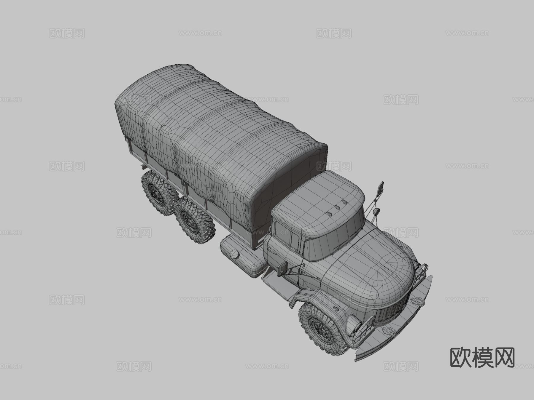 UN补给卡车3d模型