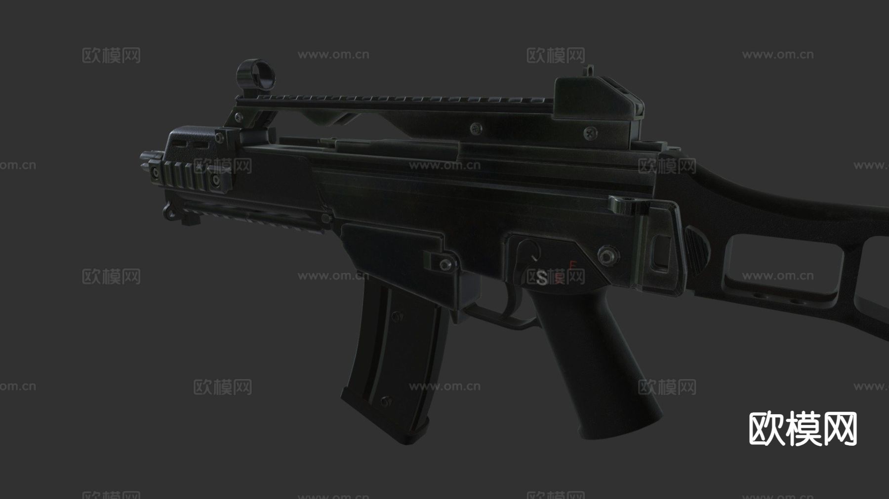 G36C 突击步枪 枪支 武器3d模型