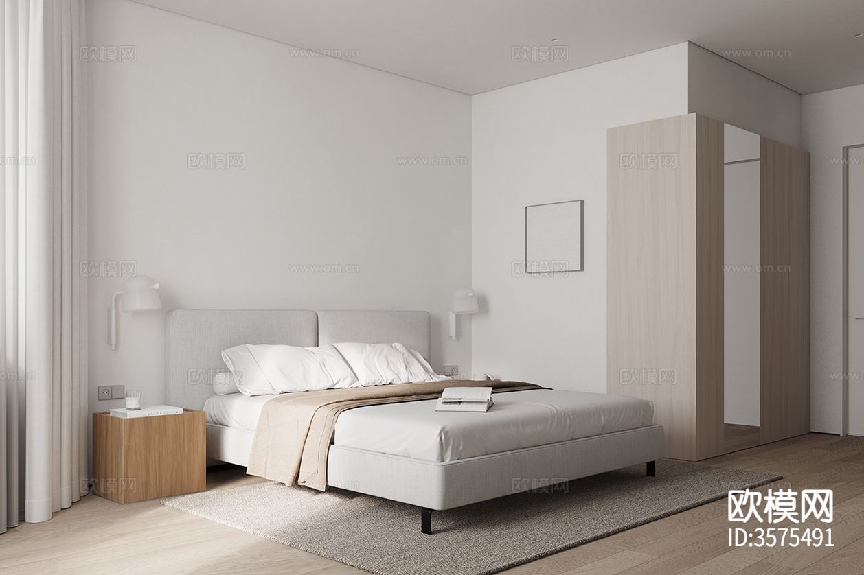 现代极简客餐厅装修效果图下载（渲染图15）