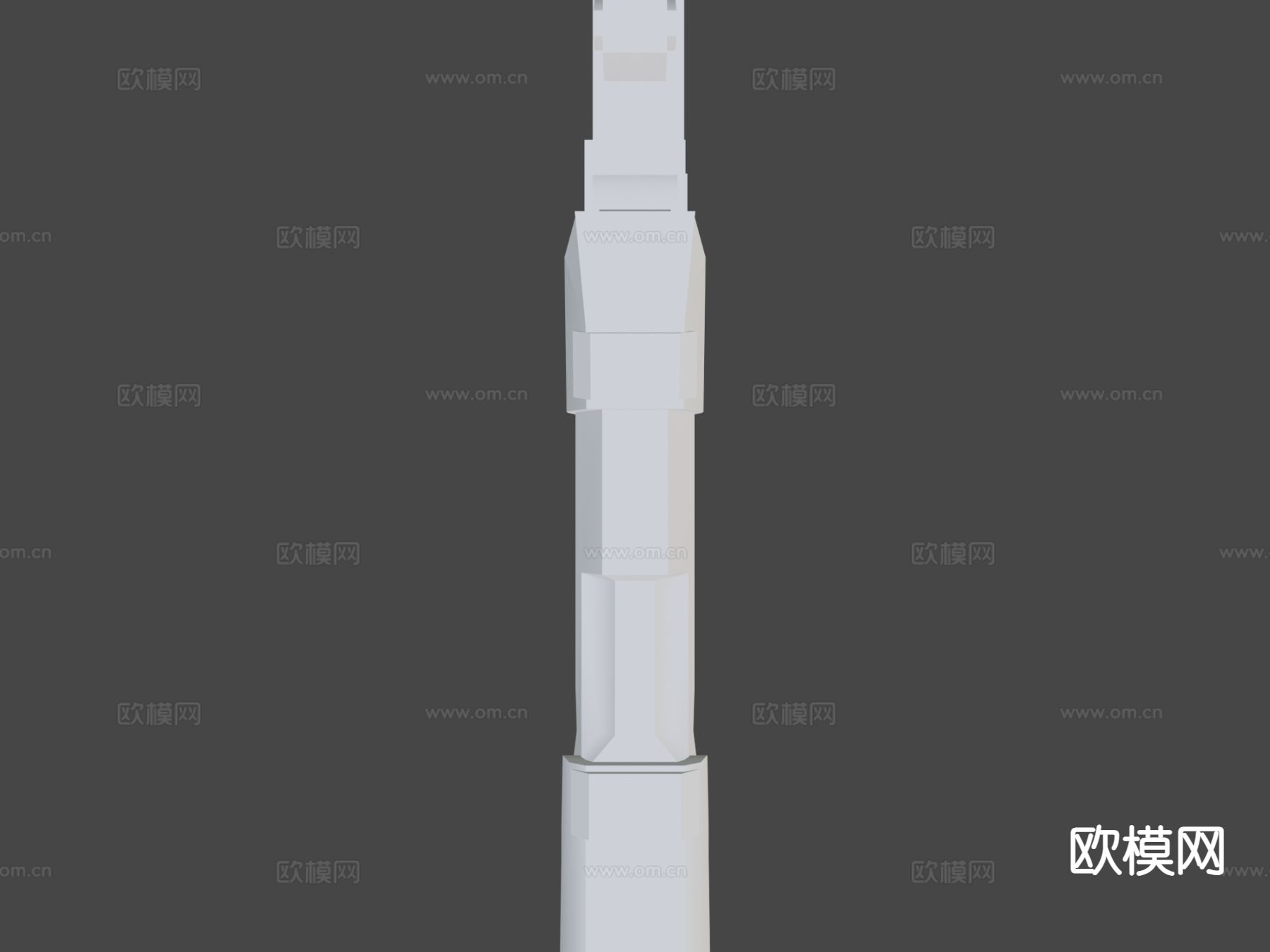 轨道炮 科技枪3d模型