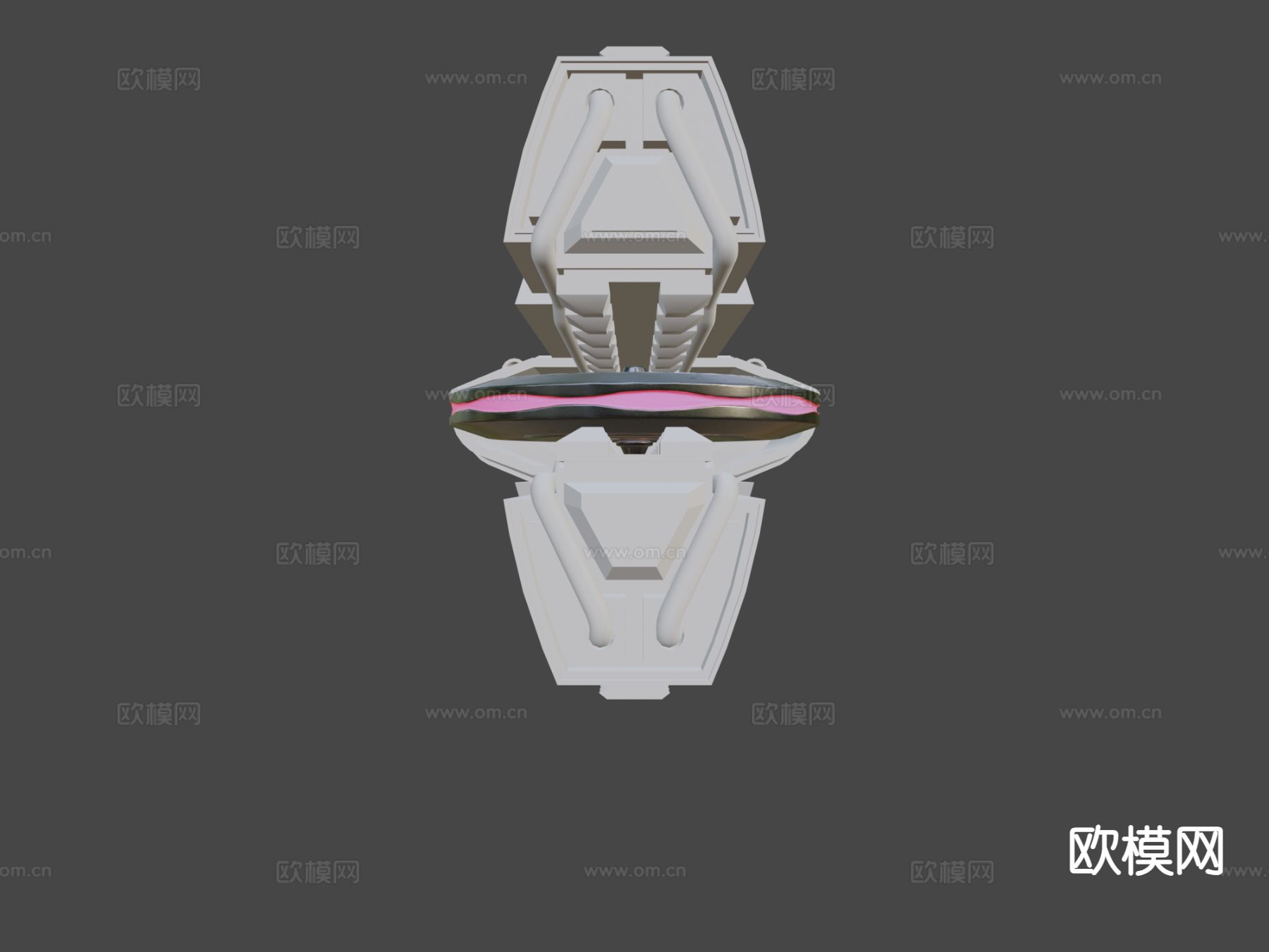 科幻手枪 游戏武器3d模型