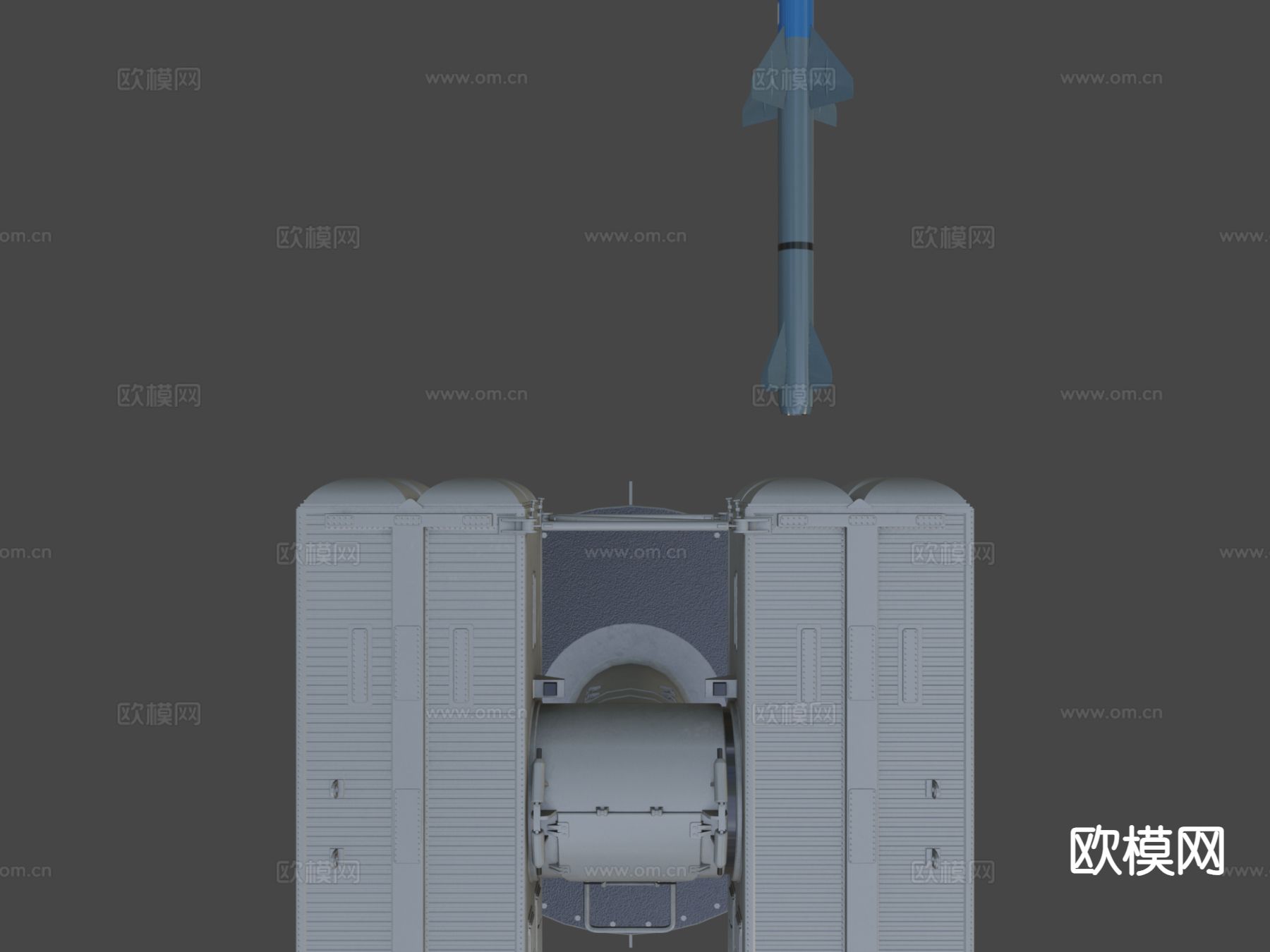 炮塔 炮弹 导弹 火箭炮3d模型