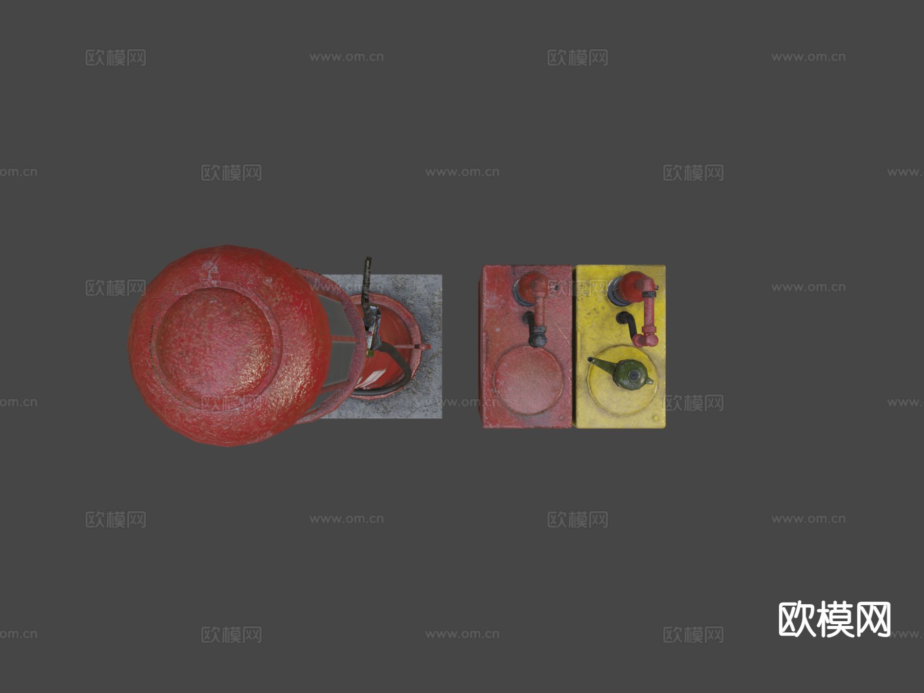 燃气泵 油泵站3d模型下载（渲染图5）