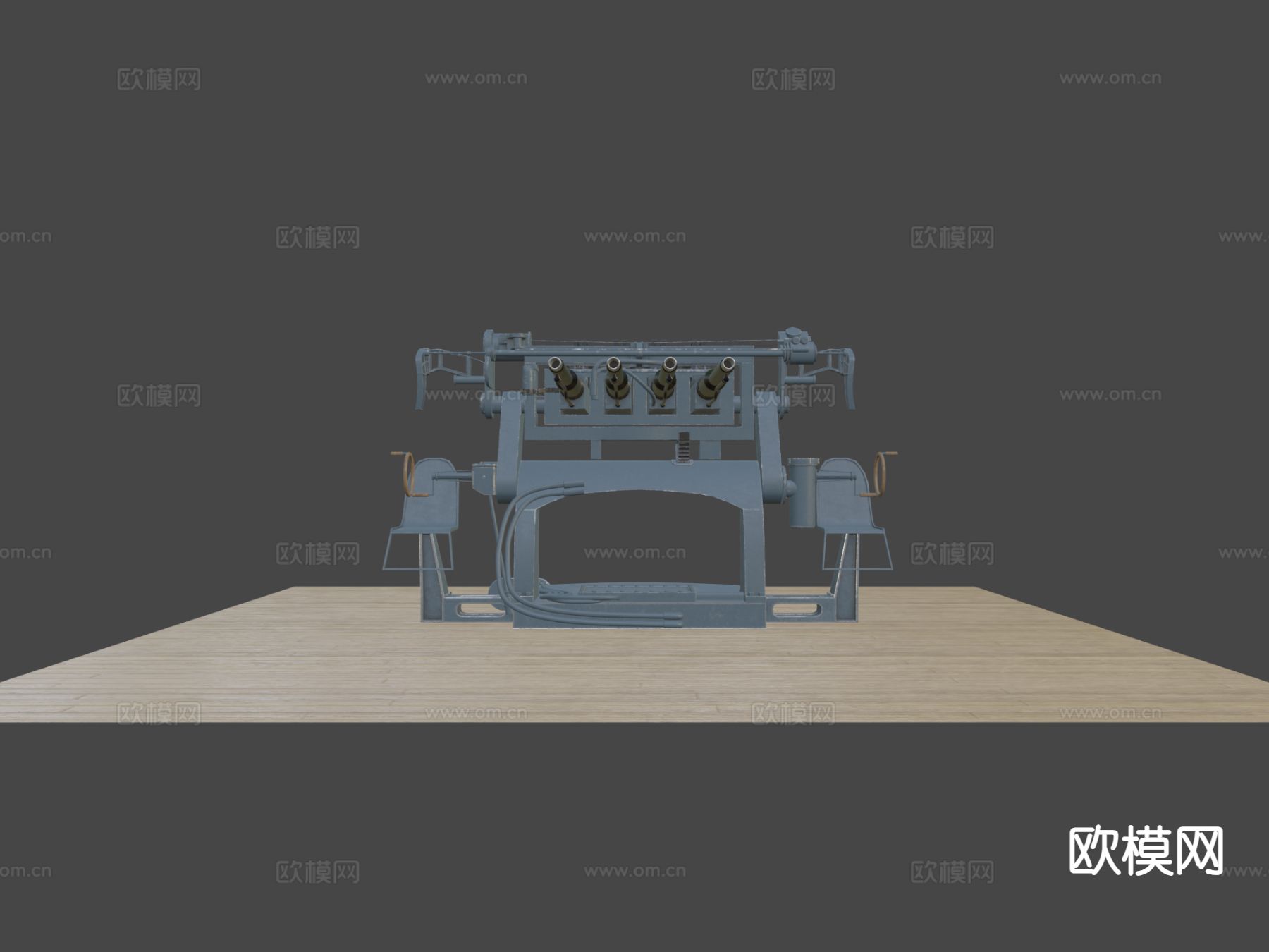 WW2防空炮3d模型